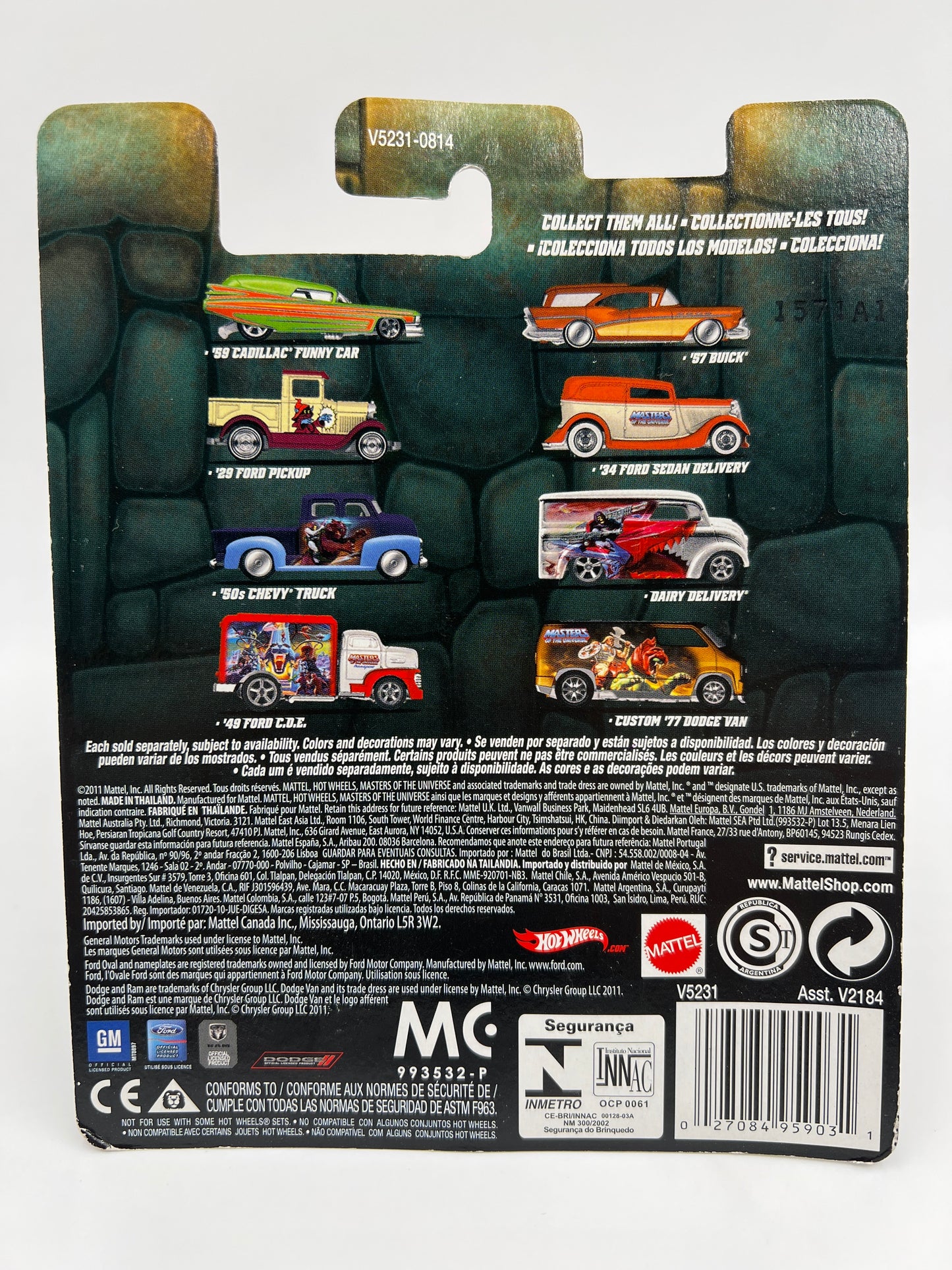 Hot Wheels Premium Masters Of The Universe Custom 77 Dodge Van Gold 272E