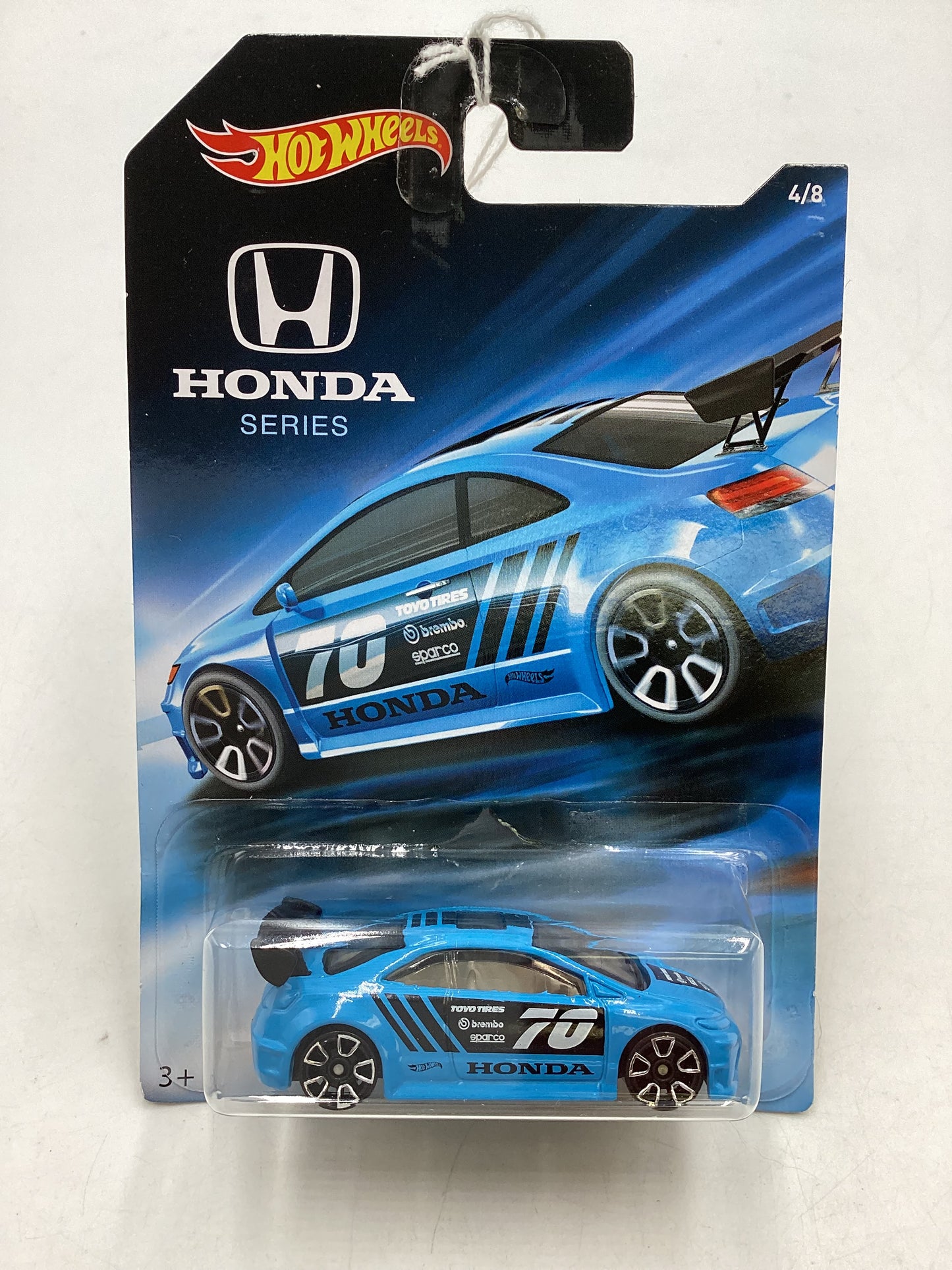 2018 Hot Wheels Honda Series #4 Honda Civic SI Blue 156A