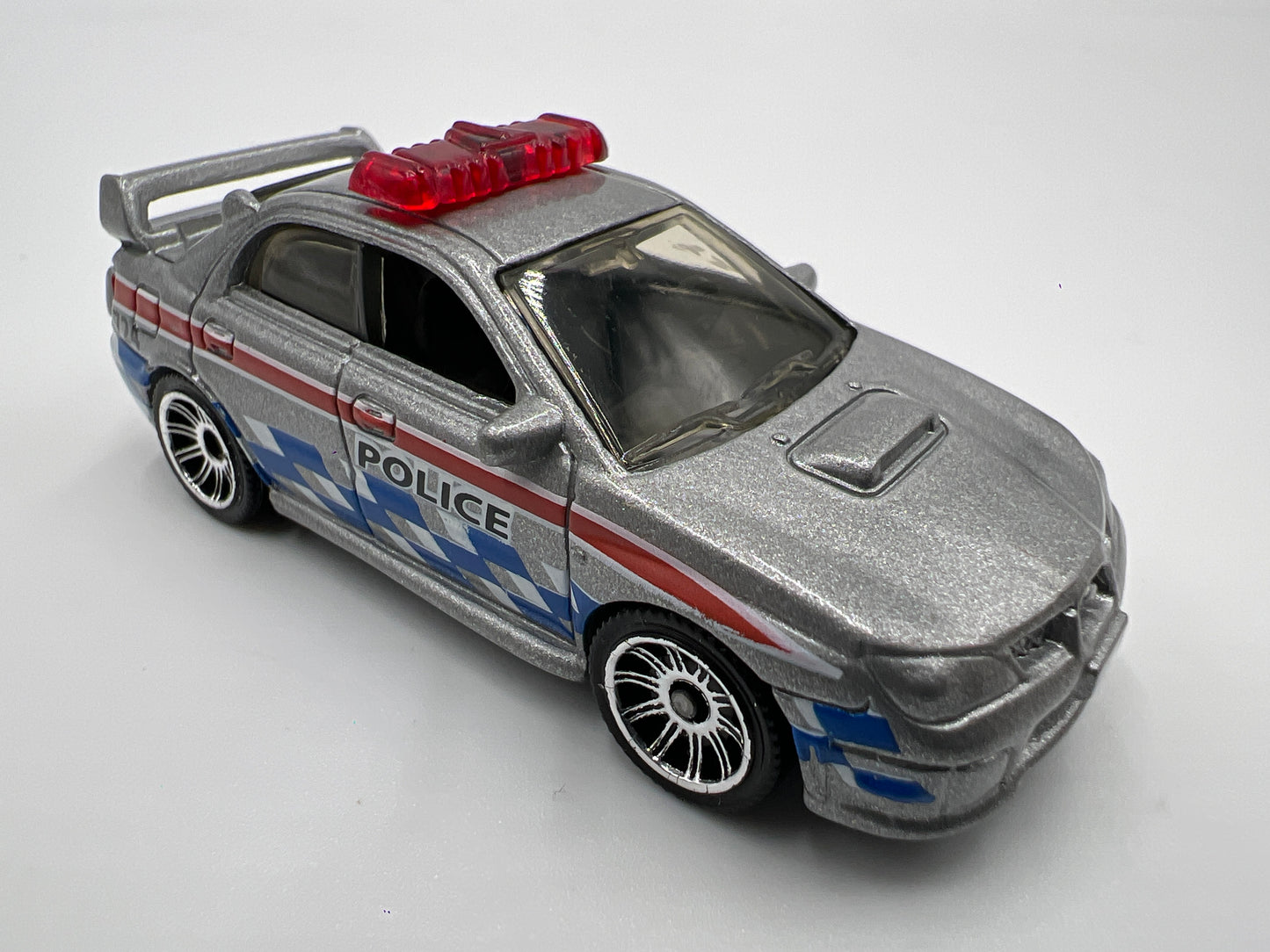 Matchbox 1/64 2007 Subaru Impreza WRX Silver Police Loose