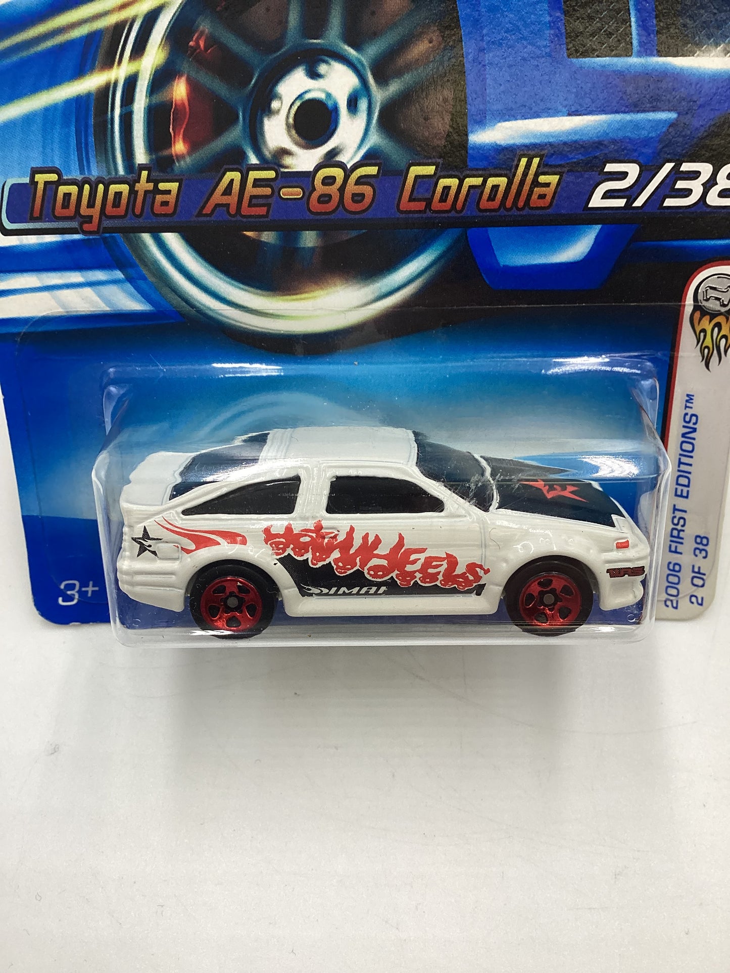 2006 Hot Wheels First Editions #2 Toyota AE-86 Corolla White 93D