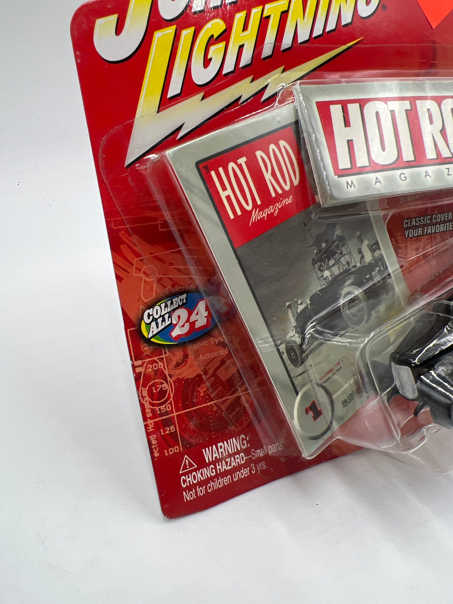 Johnny Lightning Hot Rod Magazine #1 1932 Ford High Boy Black Bad Card 221H