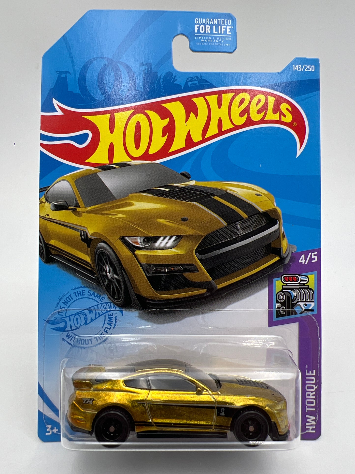 2021 Hot Wheels Super Treasure Hunt #143 2020 Ford Mustang Shelby GT500 Gold W/Protector