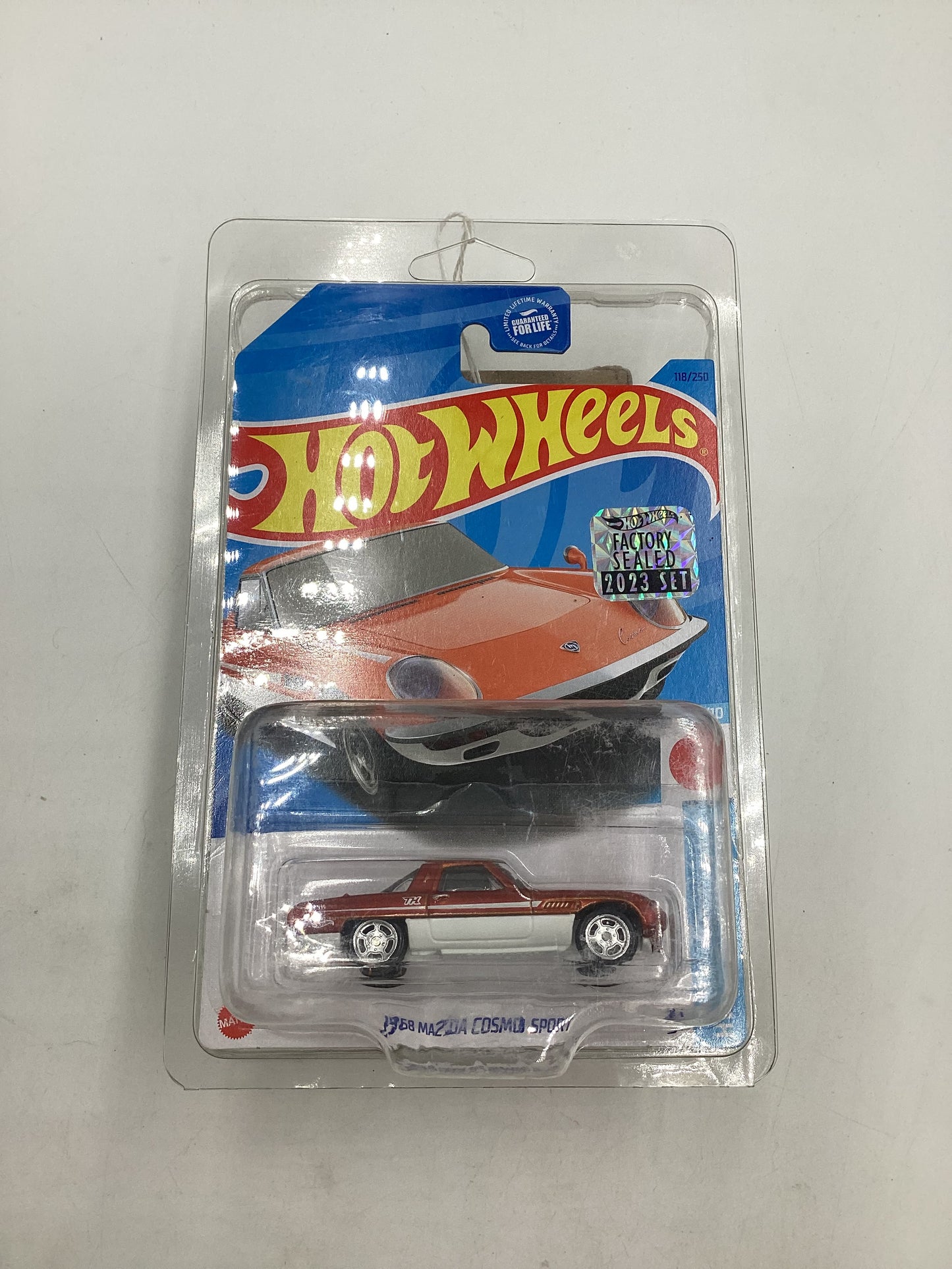 2023 Hot Wheels 1968 Mazda Cosmo Sport Super Treasure Hunt Factory Sealed (Cracked Blister) with protector