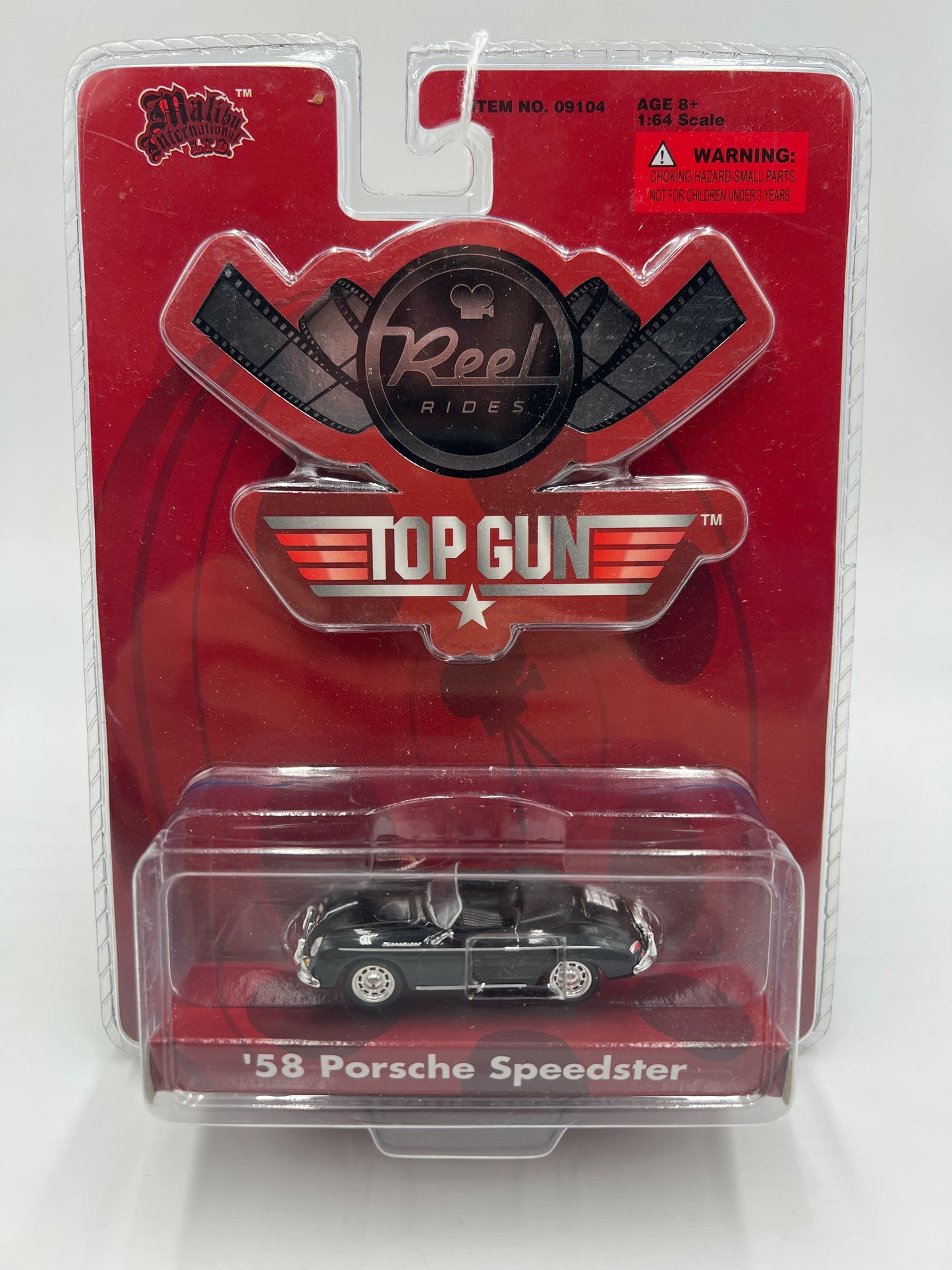 Malibu International Reel Rides Top Gun 56 Porsche Speedster Black SR
