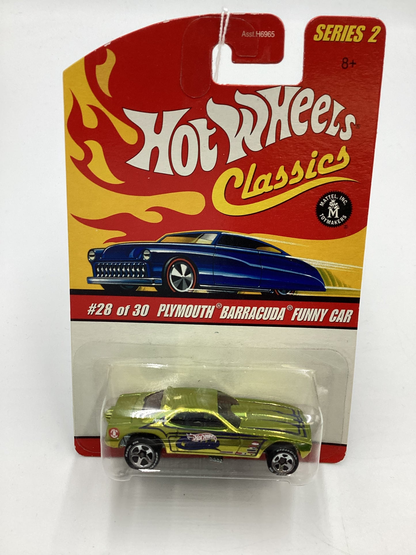 Hot Wheels Classics Series 2 #28 Snake Plymouth Barracuda Funny Car Antifreeze SR