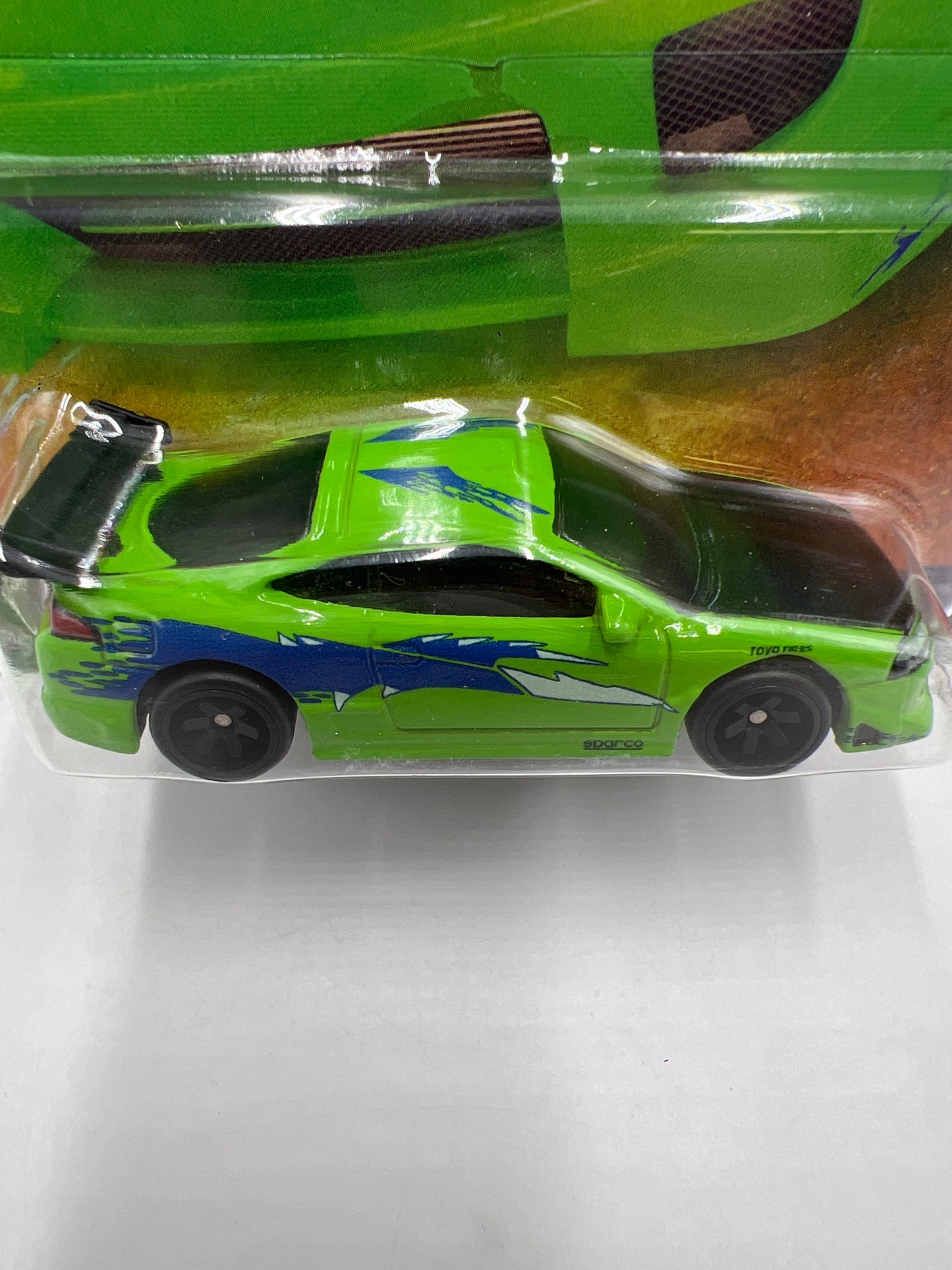 Hot Wheels Fast & Furious #1 95 Mitsubishi Eclipse Green W/Protector