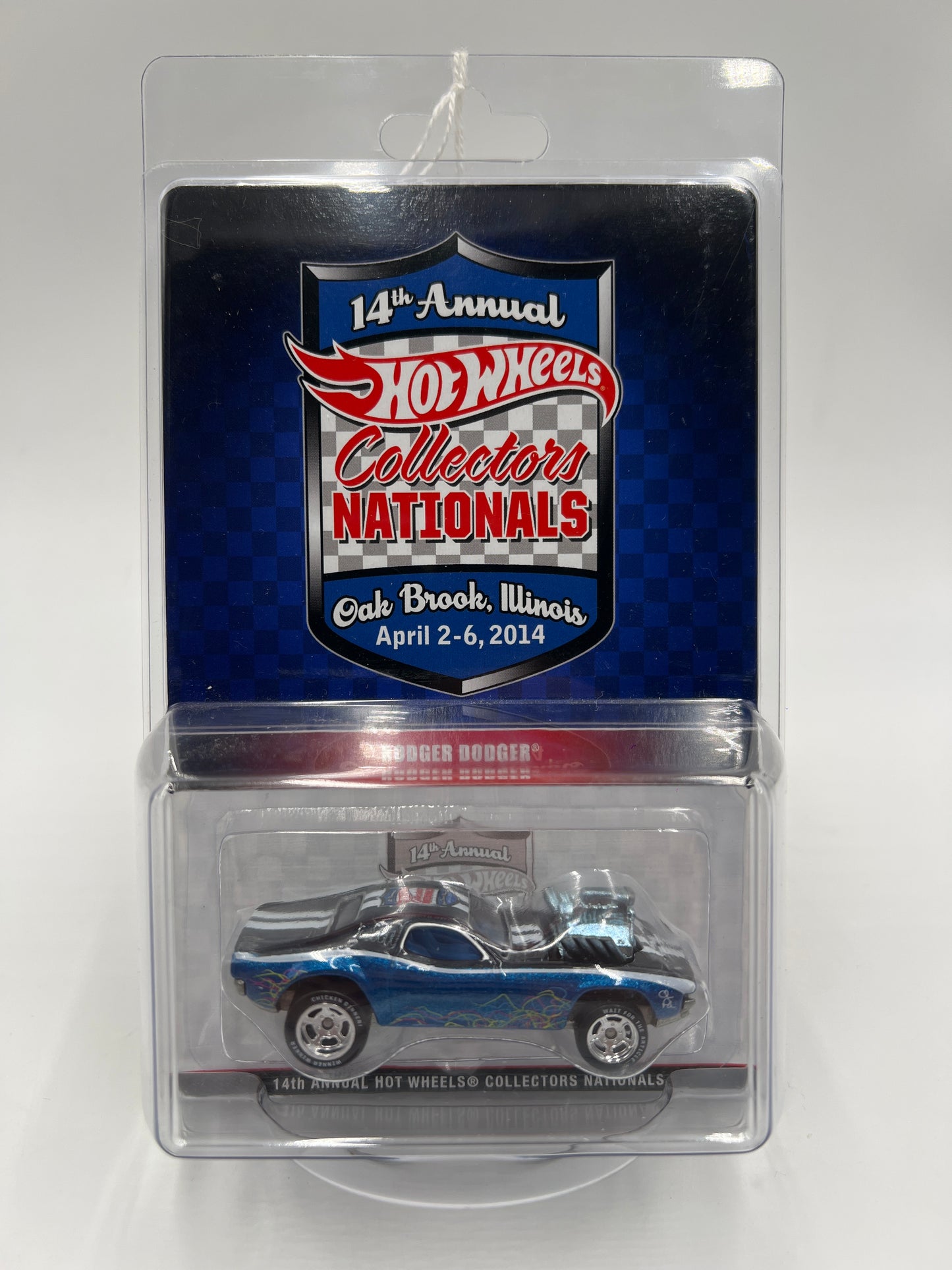 2014 Hot Wheels 14th Annual Collectors Nationals 1029/2000 Rodger Dodger Blue W/Protector