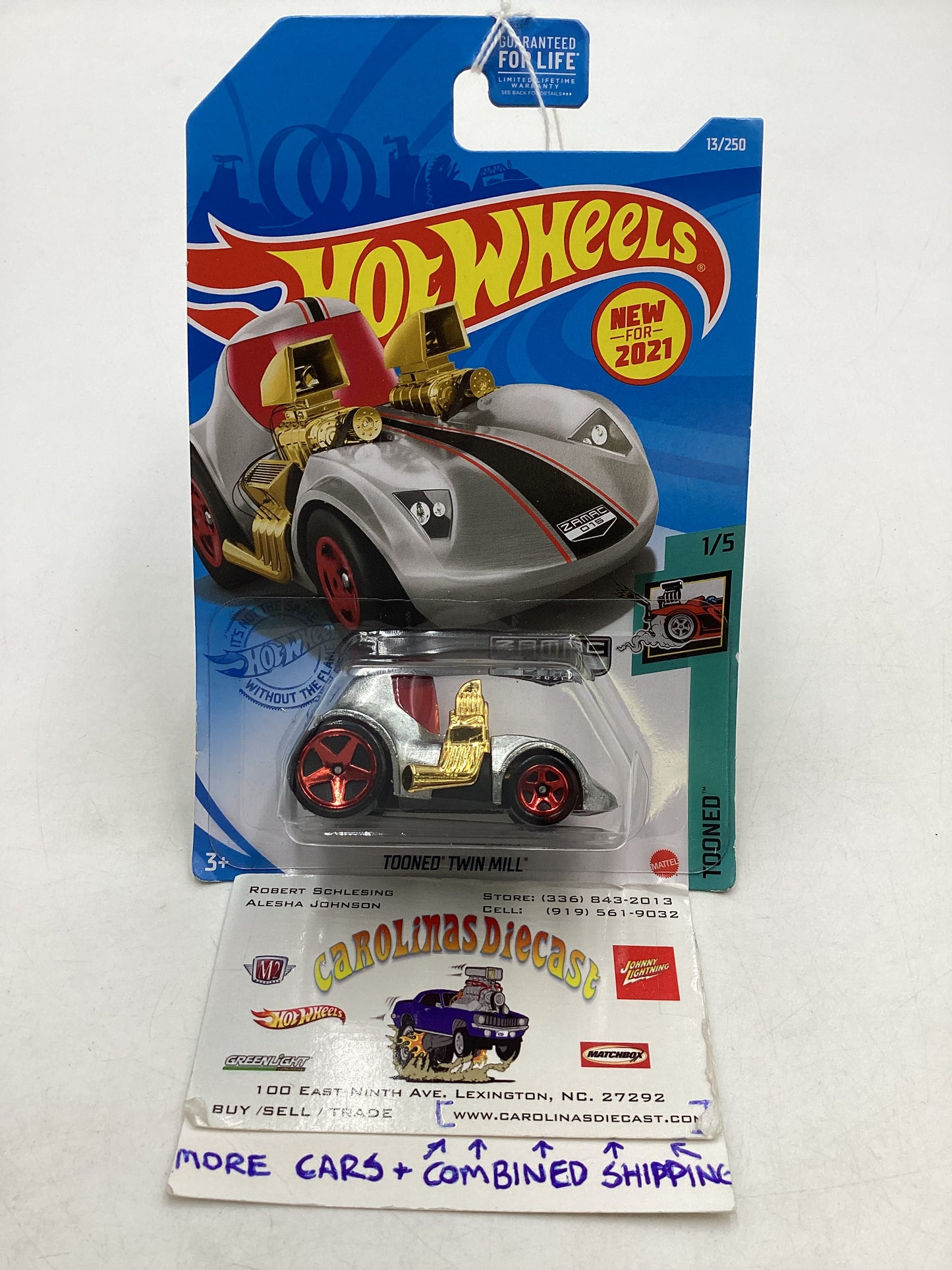 2021 Hot Wheels #013 Tooned Twin Mill Zamac