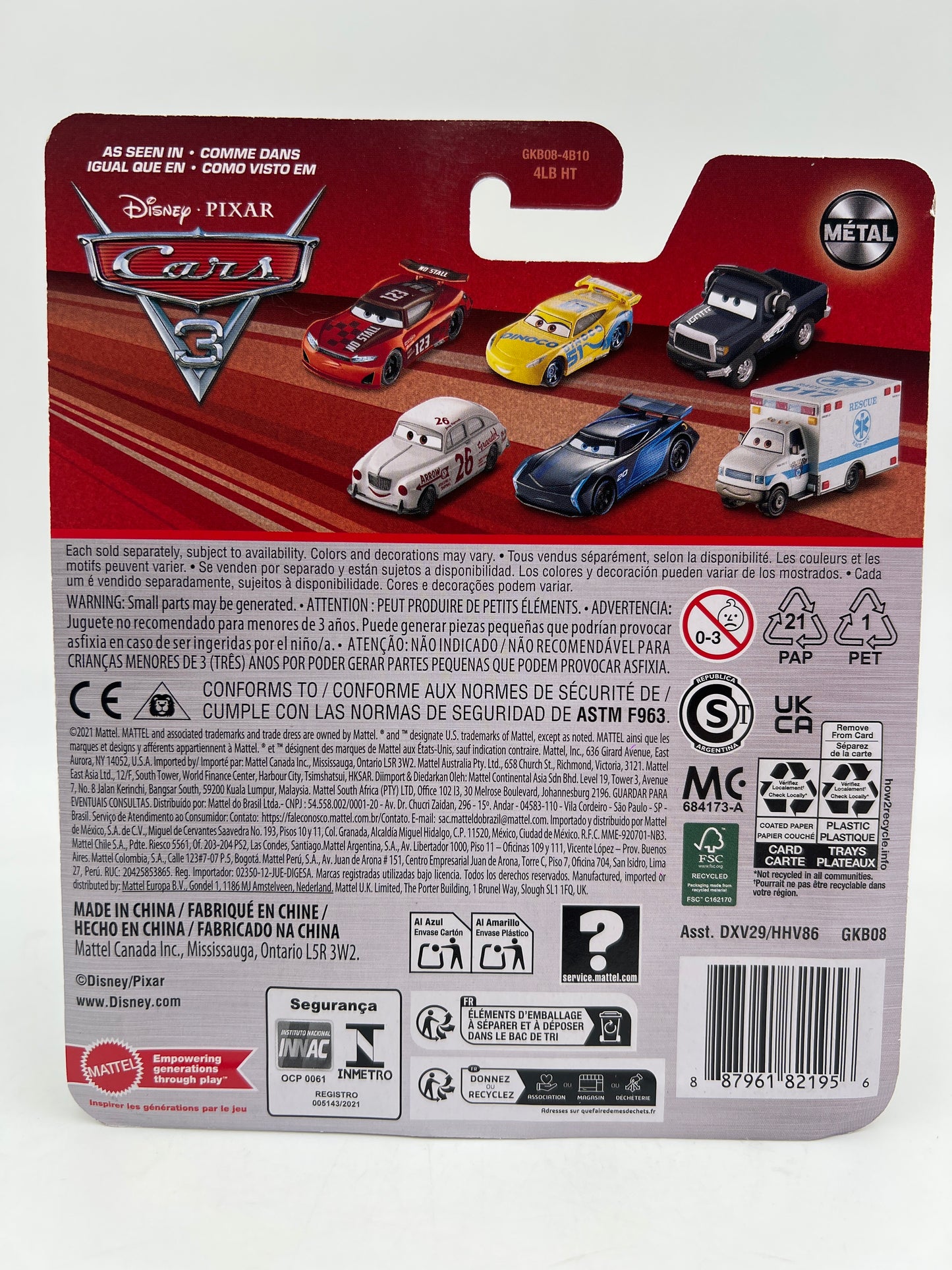 Disney Pixar Cars 3 Noah Gocek 139F
