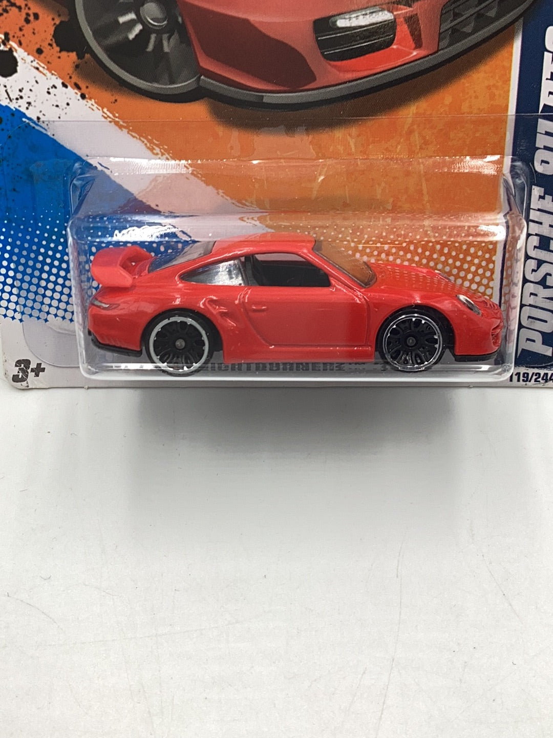 2011 hot wheels #9 Porsche 911 GT2 red 98D
