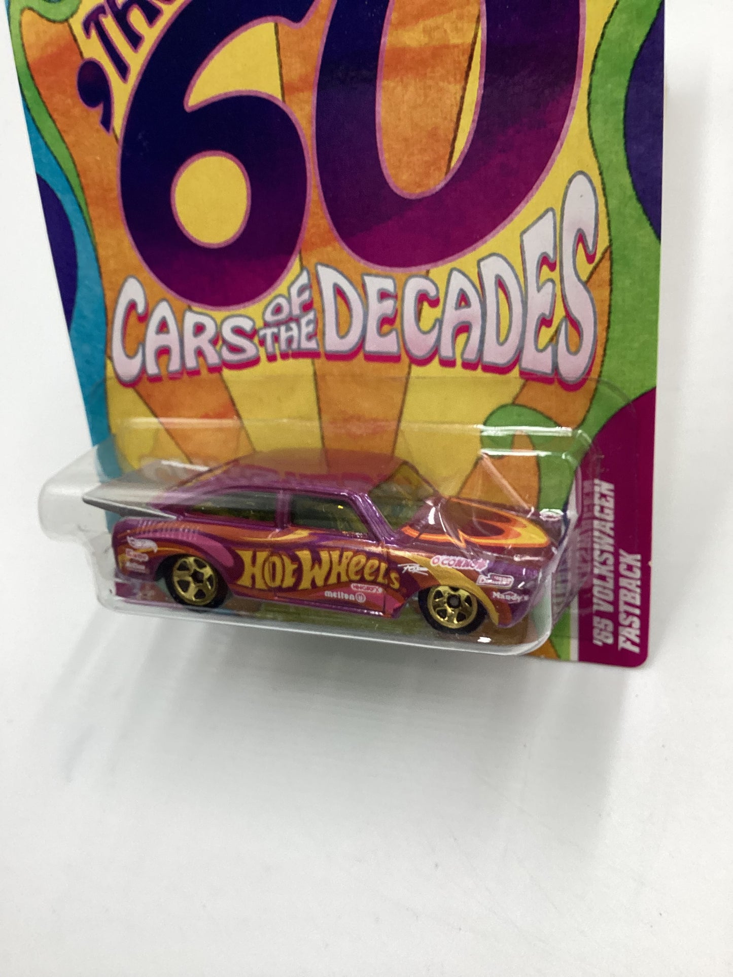 Hot Wheels Cars of the Decades The 60s #14 65 Volkswagen Fastback Purple 160J