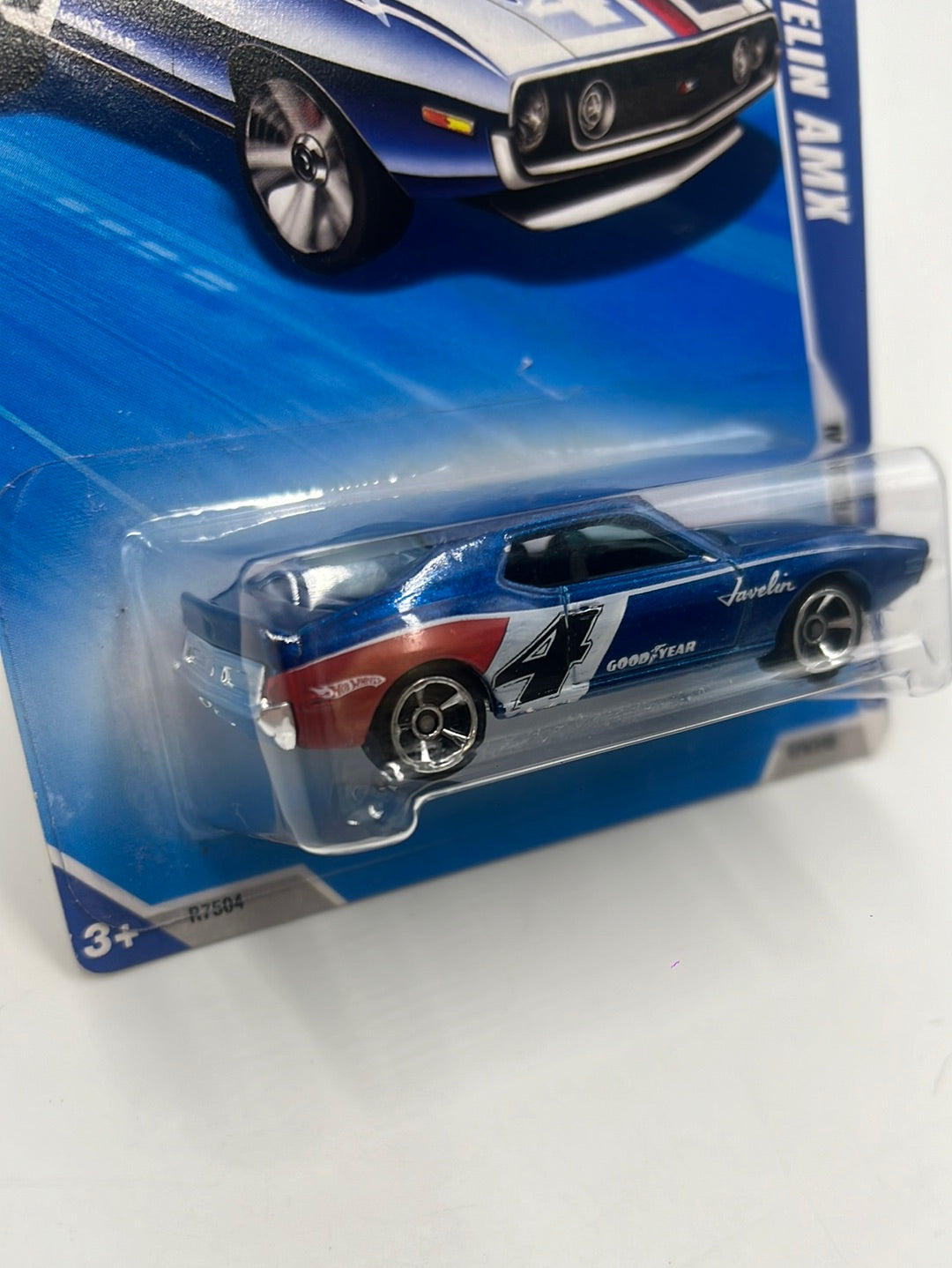 2010 Hot Wheels Muscle Mania AMC Javelin AMX Blue 79/240 32C