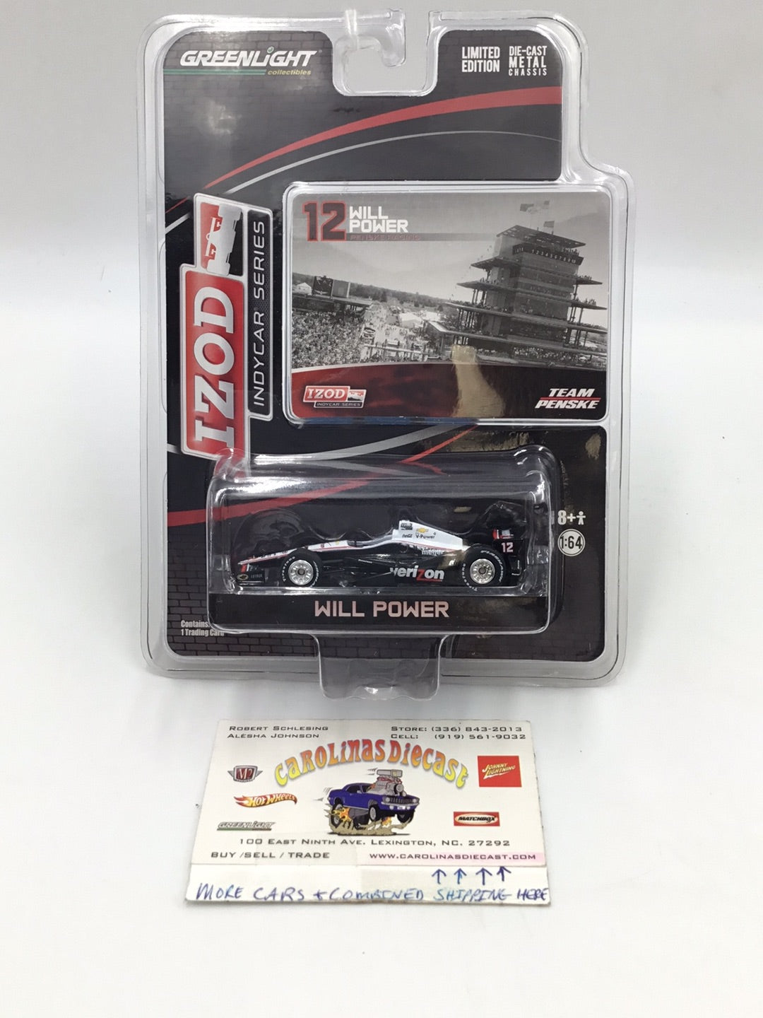 Greenlight Izod IndyCar Series #12 Will Power 1/64