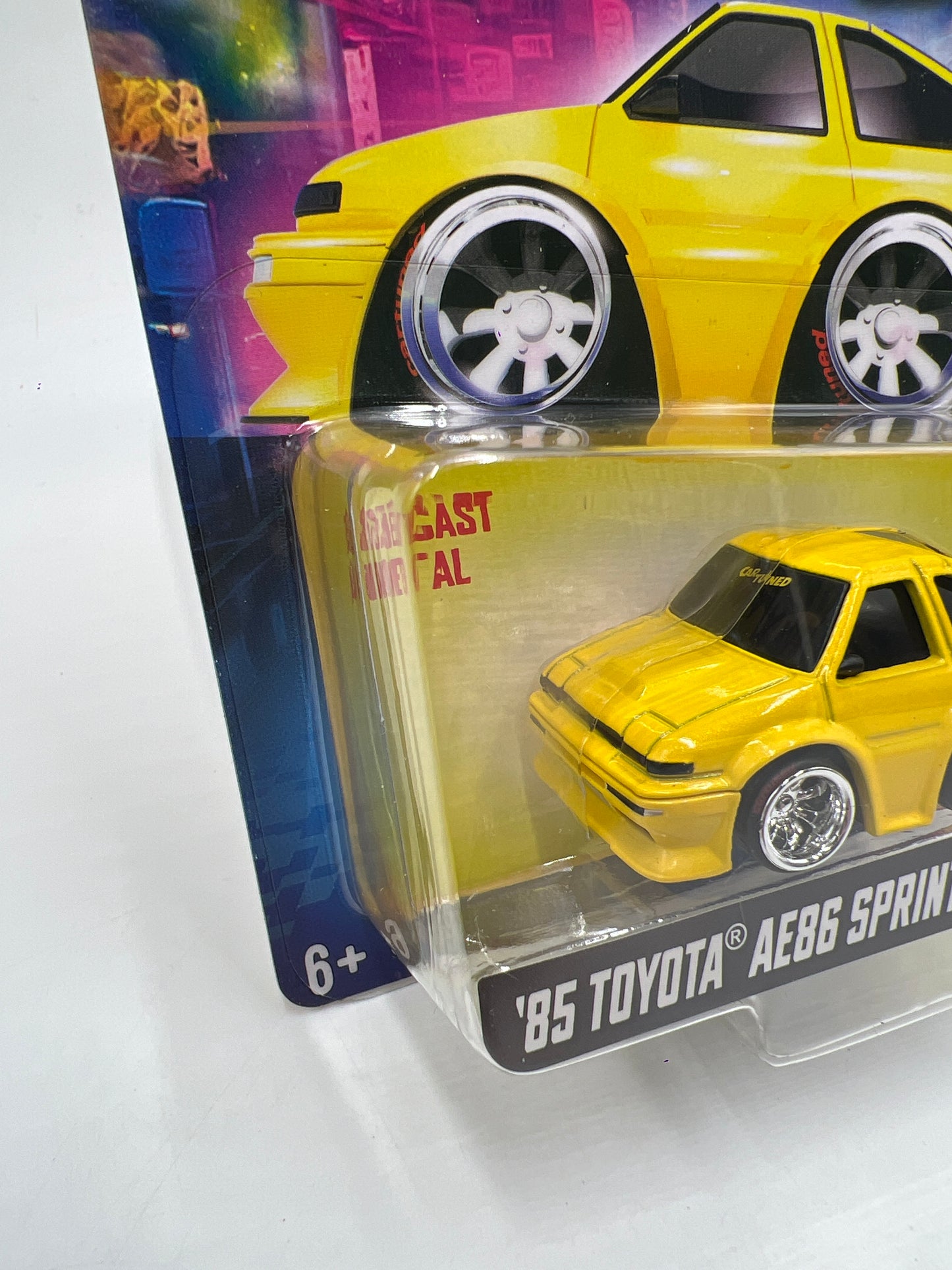 2025 MGA Car Tuned JDM Series 3 #8 85 Toyota AE86 Sprinter Trueno Yellow