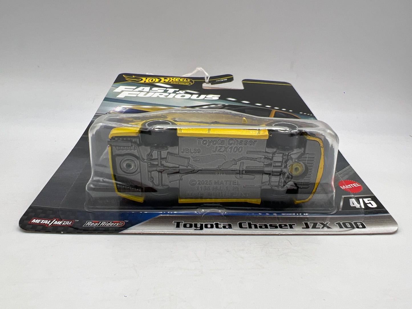 2025 Hot Wheels Premium Fast & Furious #4 Toyota Chaser JZK 100 Yellow/Black 246N