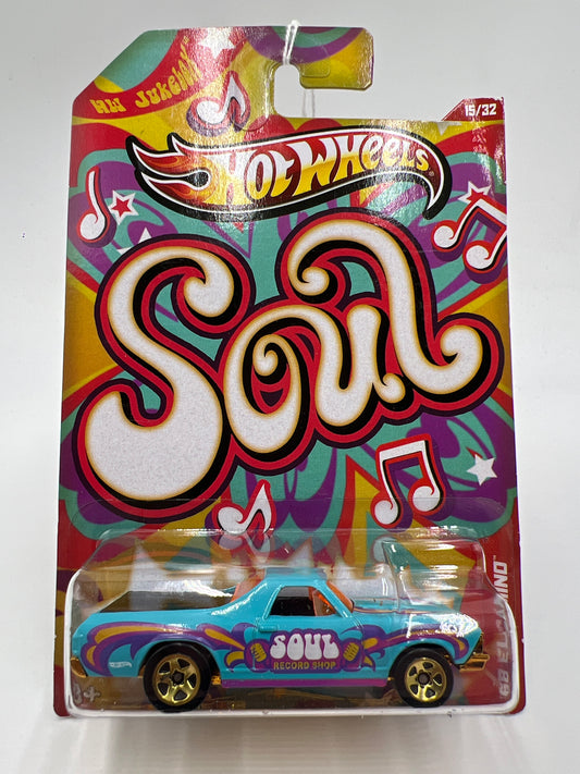 Hot Wheels Jukebox Soul #15 68 El Camino Blue 165C