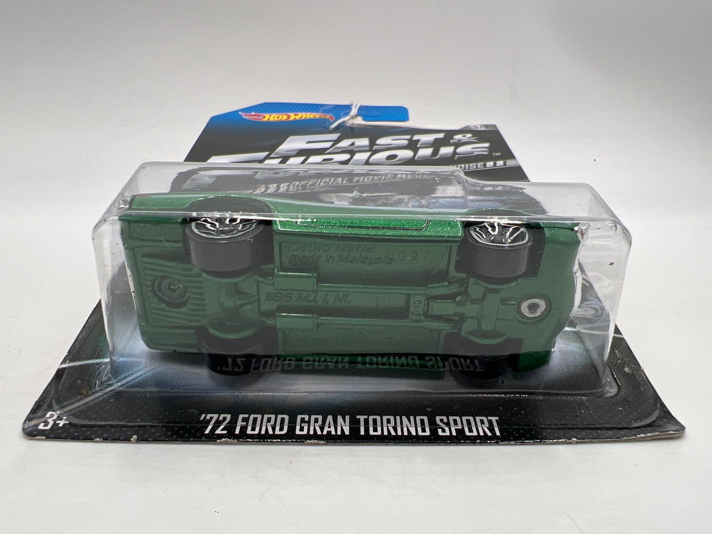 Hot Wheels Fast and Furious #5 5/8 72 Ford Gran Torino Sport Green 70G