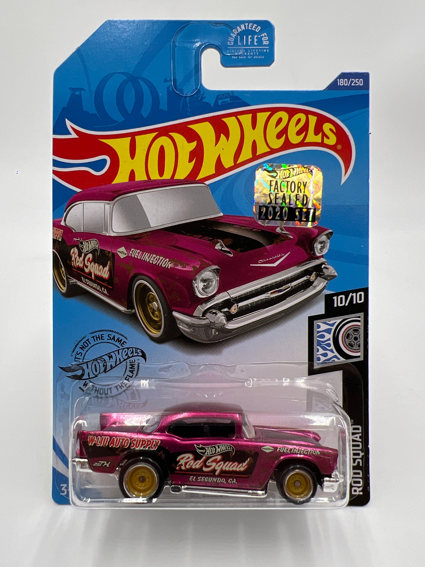 2020 Hot Wheels Factory Sealed Super Treasure Hunt #180 57 Chevy Pink W/Protector