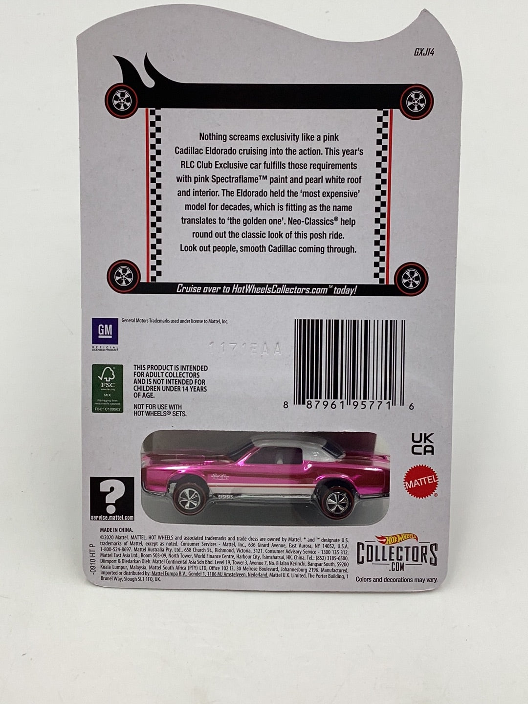 hot wheels redline club RLC Custom Eldorado with protector