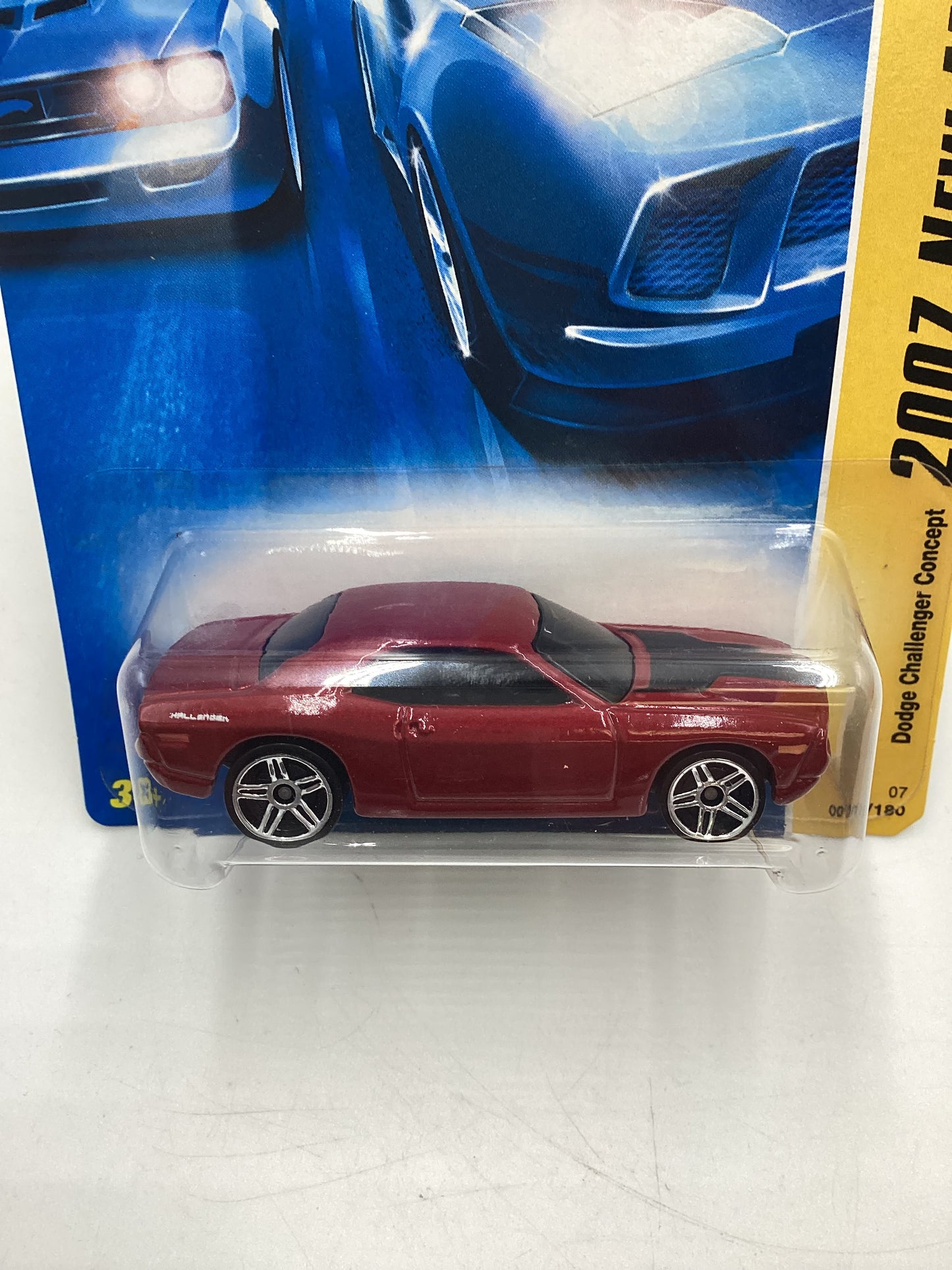 2007 Hot Wheels New Models #1 Dodge Challenger Concept Red 41D