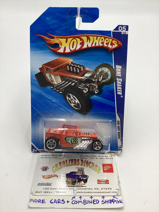 2010 Hot Wheels #143 Bone Shaker Orange 56A