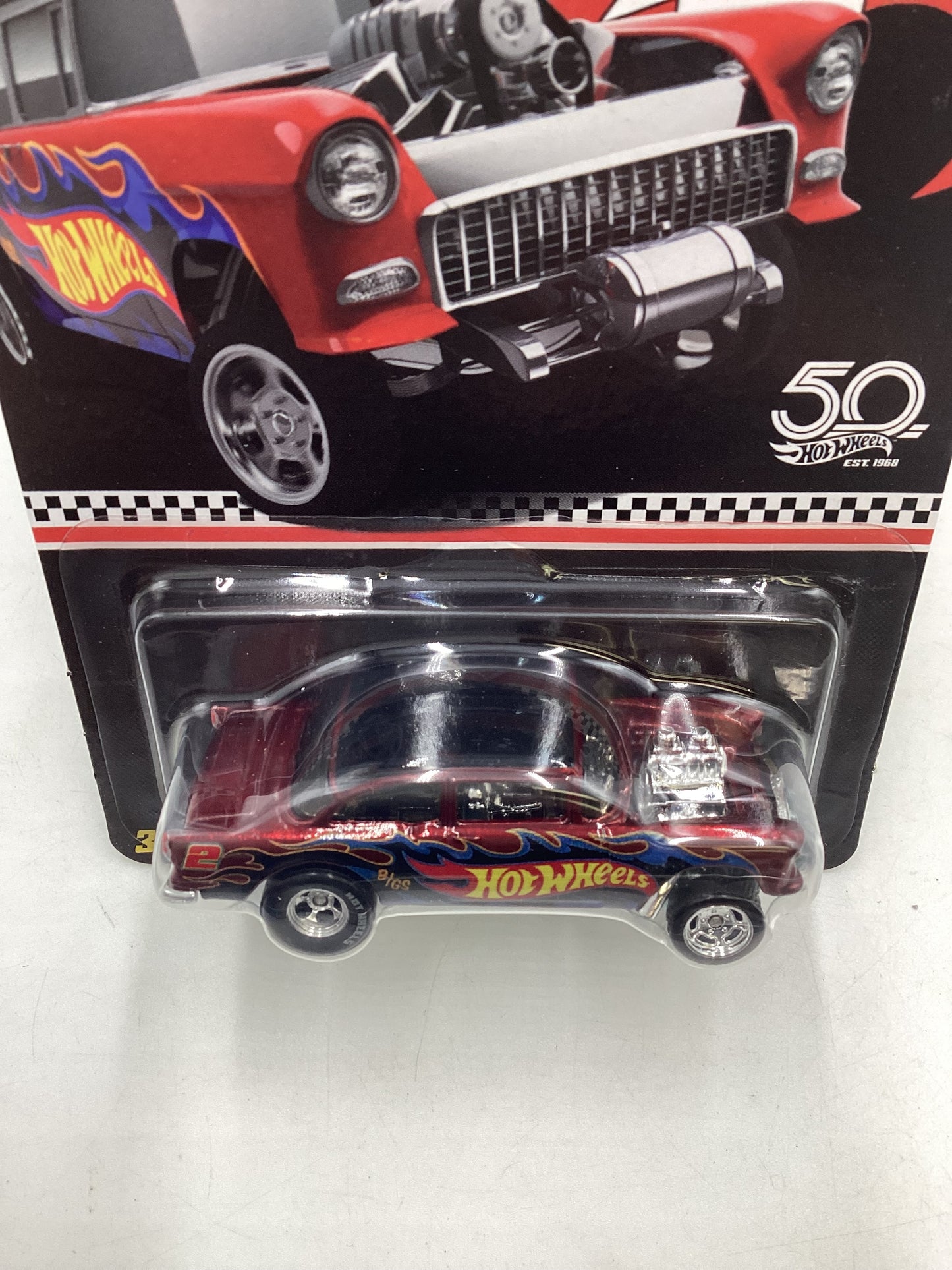 2018 Hot wheels RLC collector edition K- Mart 55 Chevy Bel Air Gasser with protector