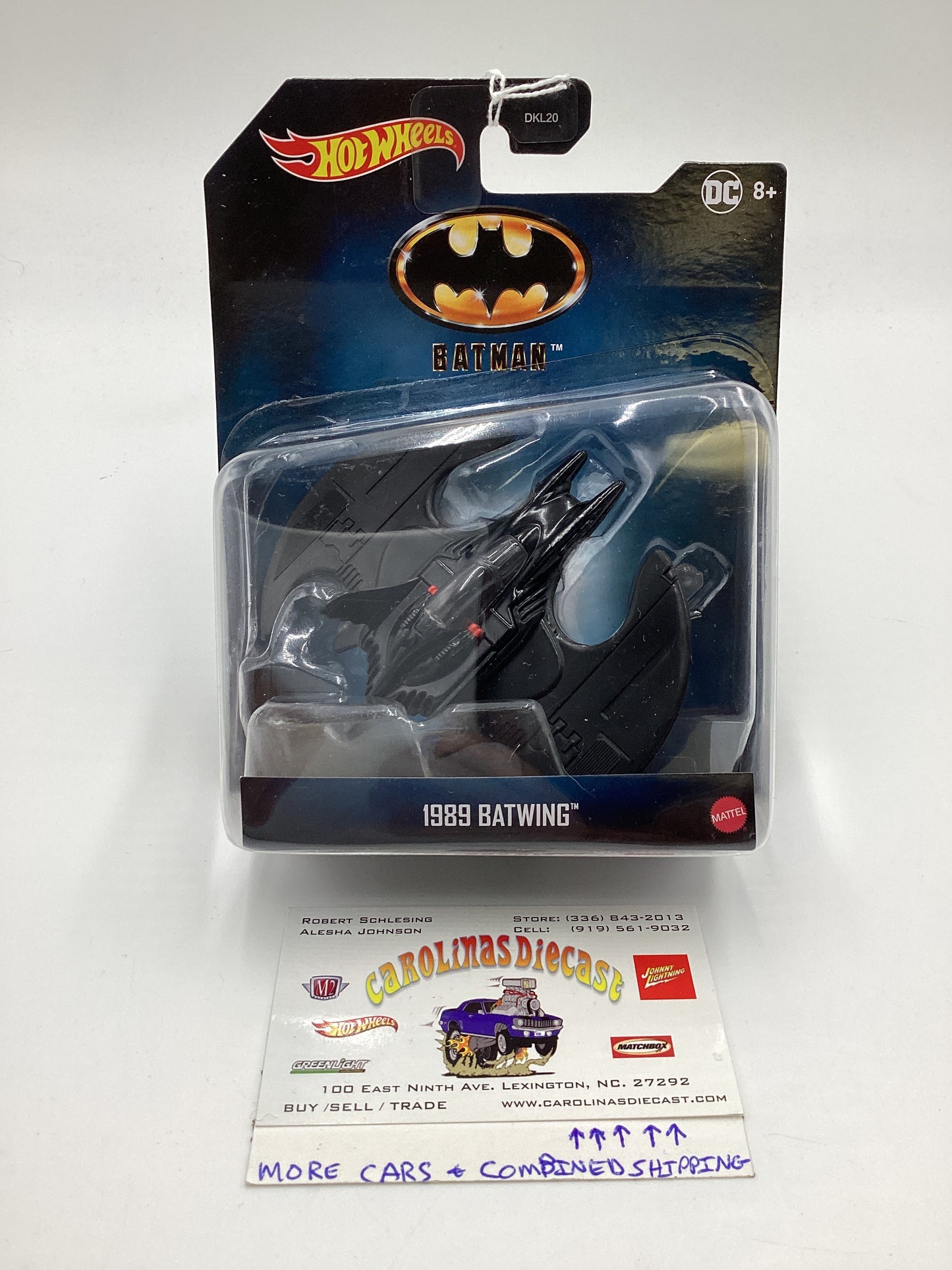 Hot Wheels 1:50 Scale Batman Series 1989 Batwing Black Loose Blister (SR)