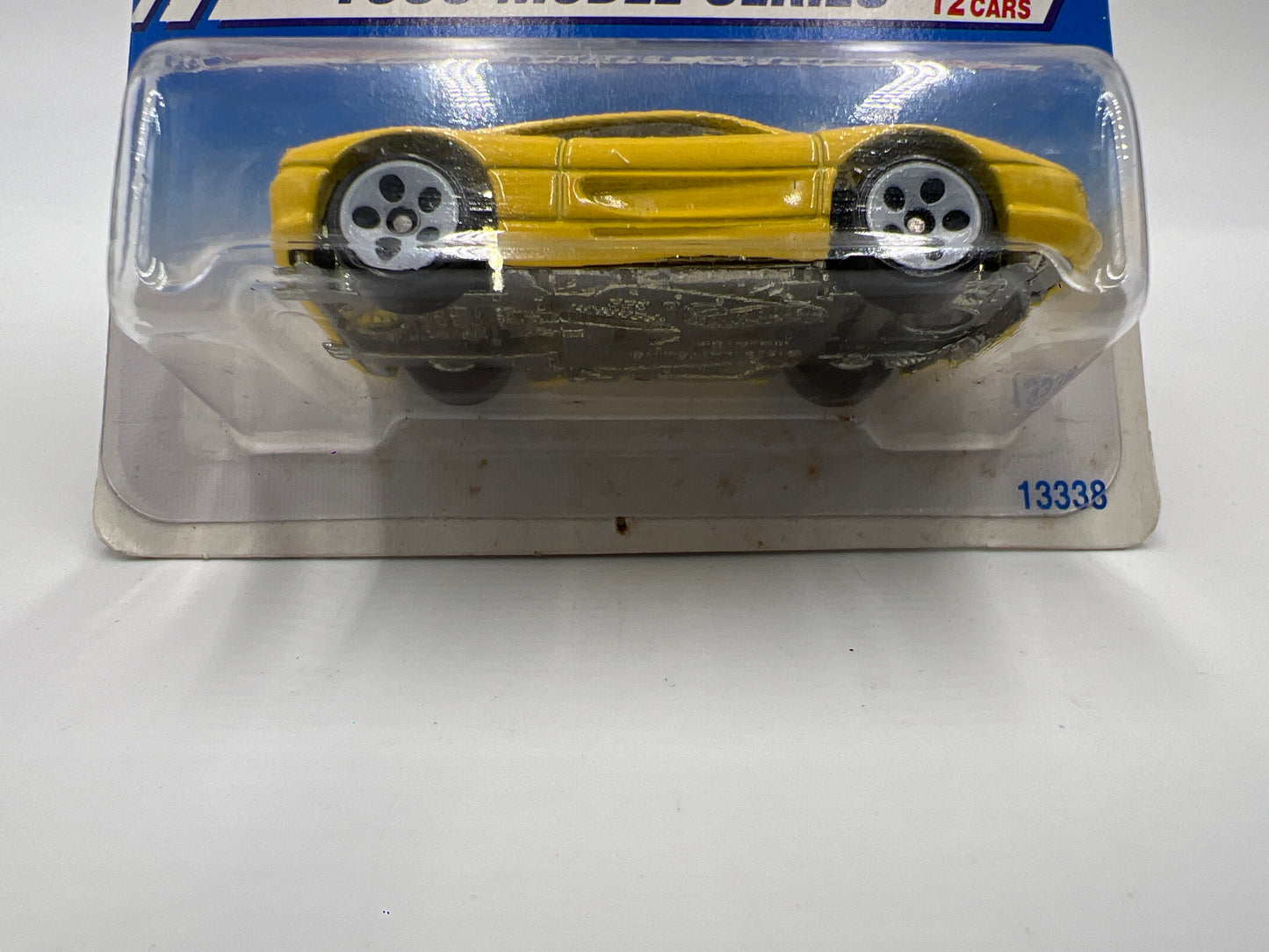 1995 Hot Wheels Model Series #350 Ferrari 355 Yellow 5 Dot White Wheels