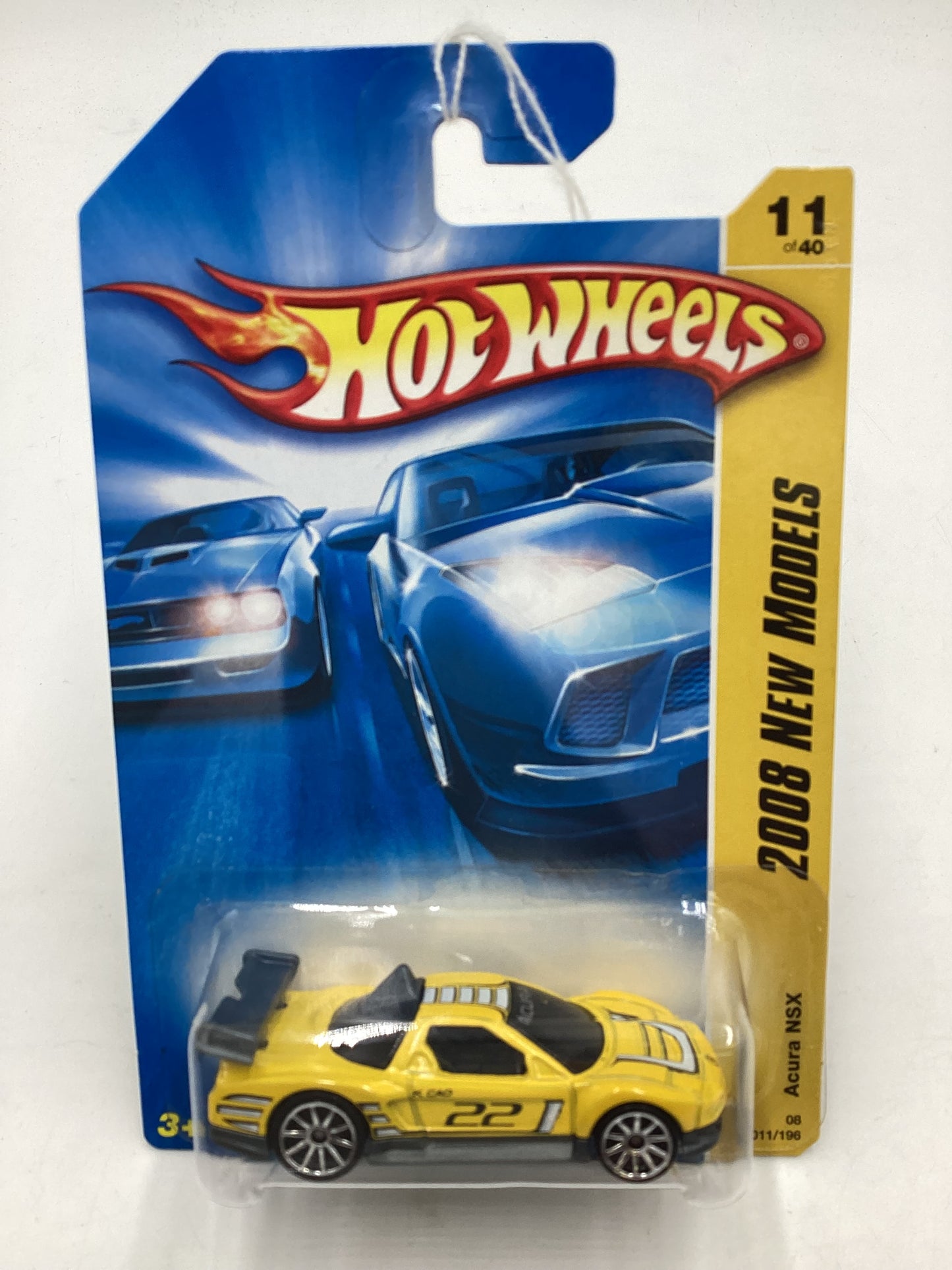 2008 Hot Wheels New Models #011 Acura NSX Yellow 107B