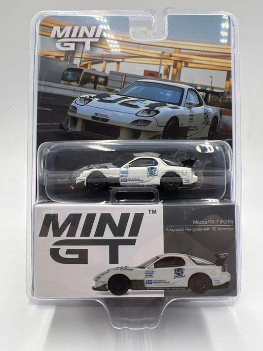 Mini GT #996 Mazda RX-7 FD3S Itosyoukai Rei-gouki W/RE Amemiya White