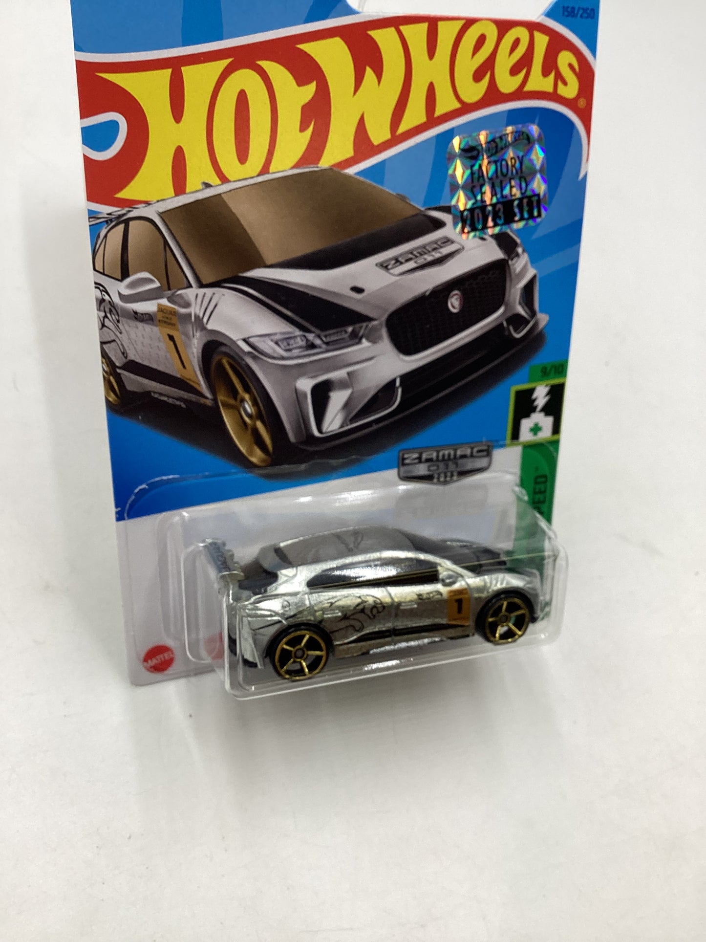 2023 Hot wheels Zamac Factory Sealed #158 Jaguar I-Pace eTrophy 148D