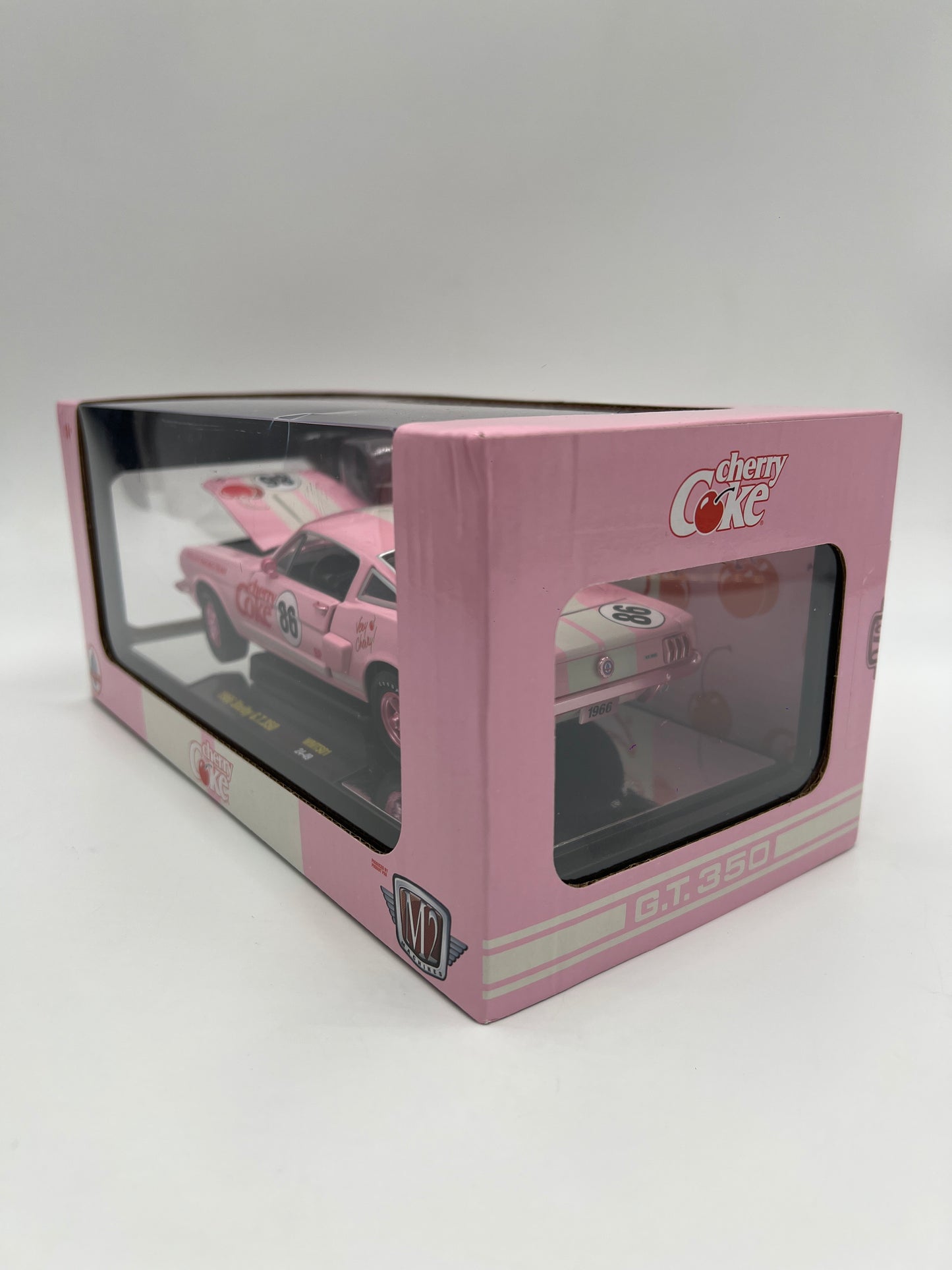 M2 Machines 1/24 Walmart CHASE Coca Cola Cherry Coke 1966 Shelby G.T.350 Pink WMTS01