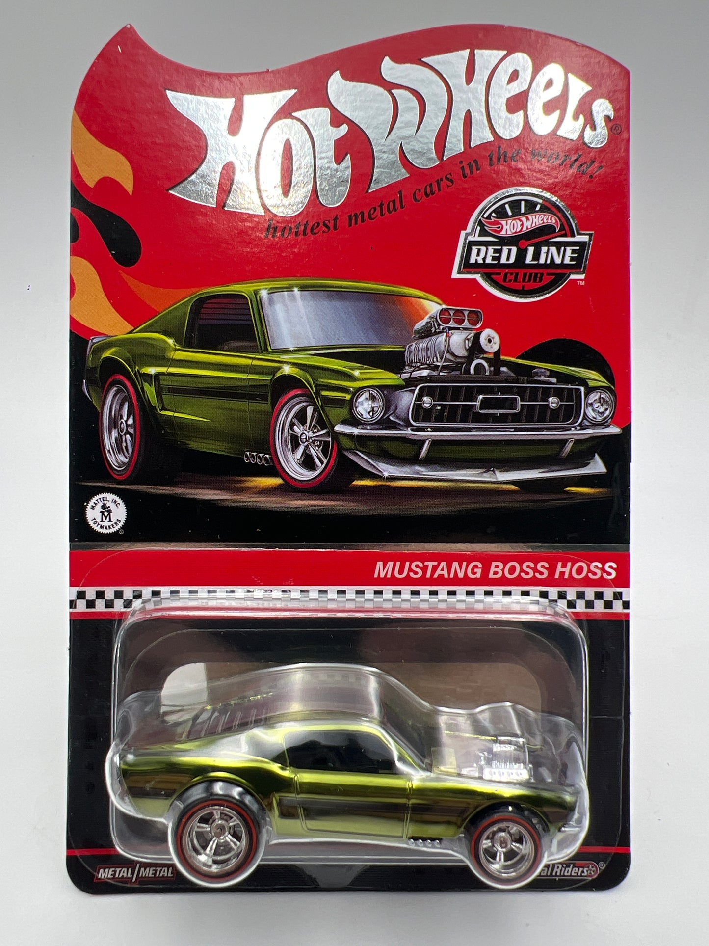 2022 Hot Wheels RLC Mustang Boss Hoss Green W/Protector