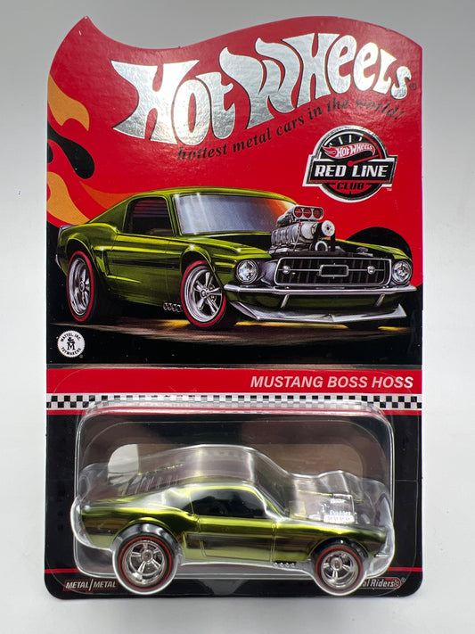 2022 Hot Wheels RLC Mustang Boss Hoss Green W/Protector