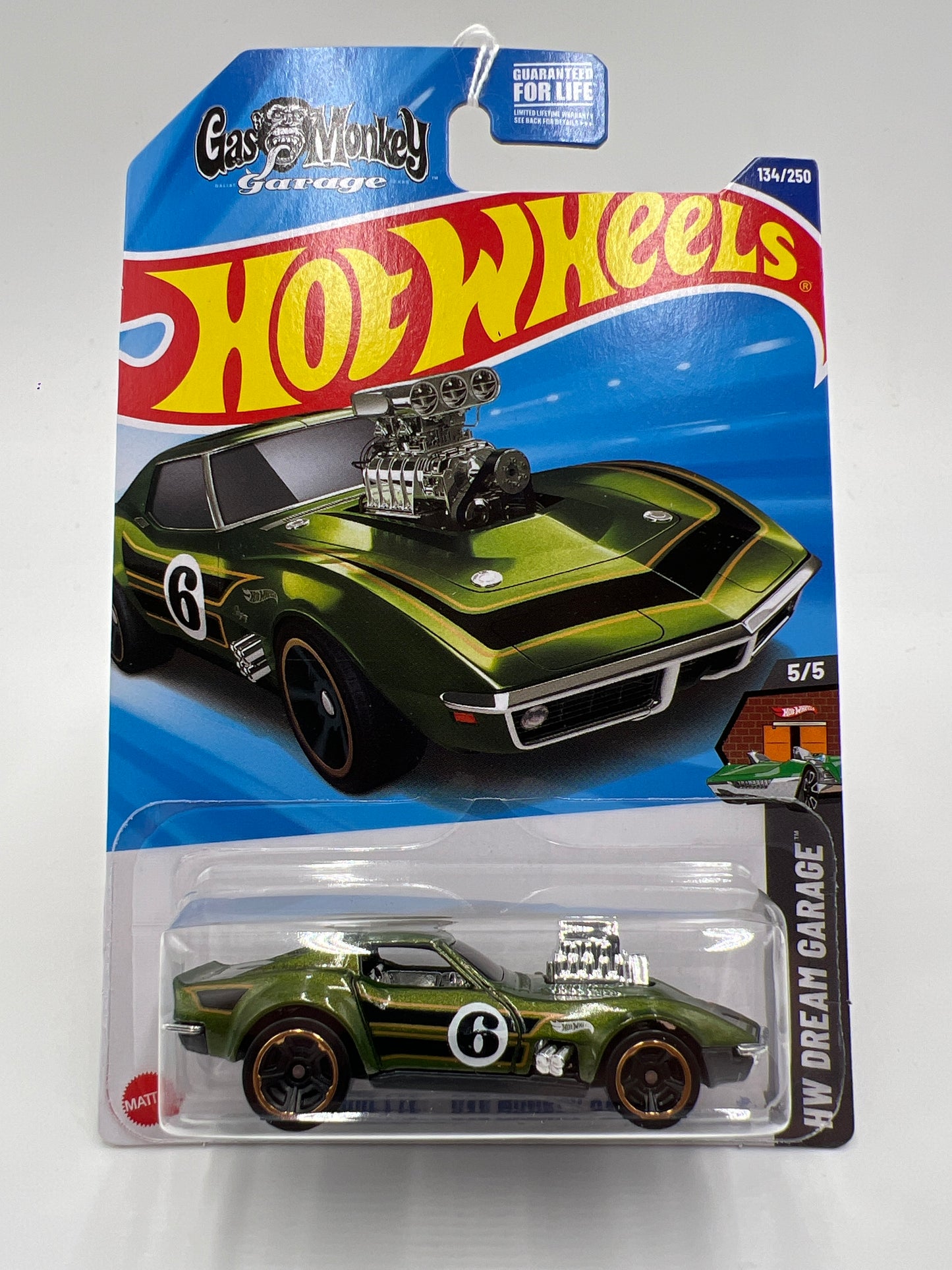 2025 Hot Wheels F Case HW Dream Garage #134 68 Corvette Green Gas Monkey Garage 16E