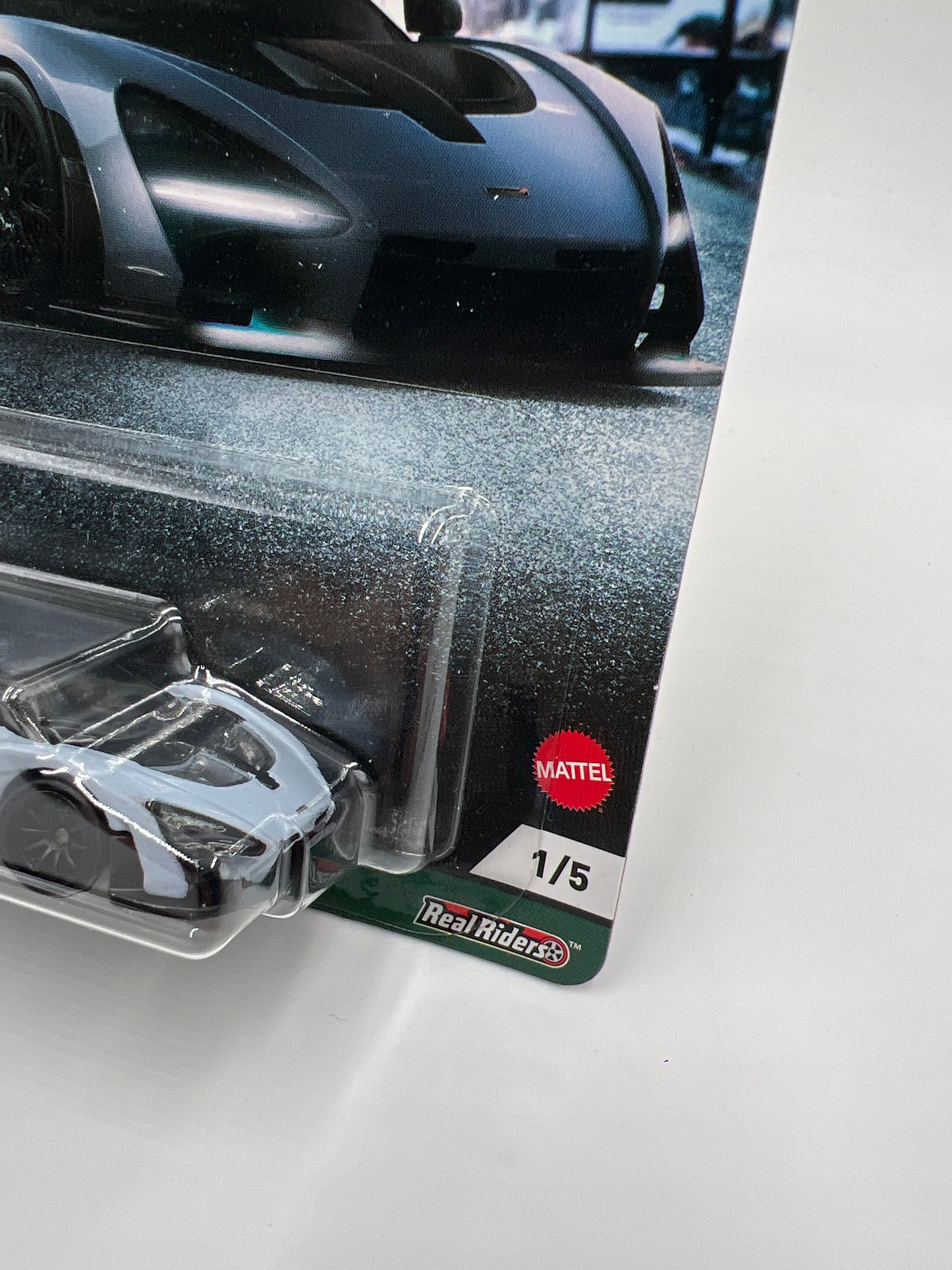 Hot Wheels Premium Exotic Envy #1 McLaren Senna Light Gray 245B