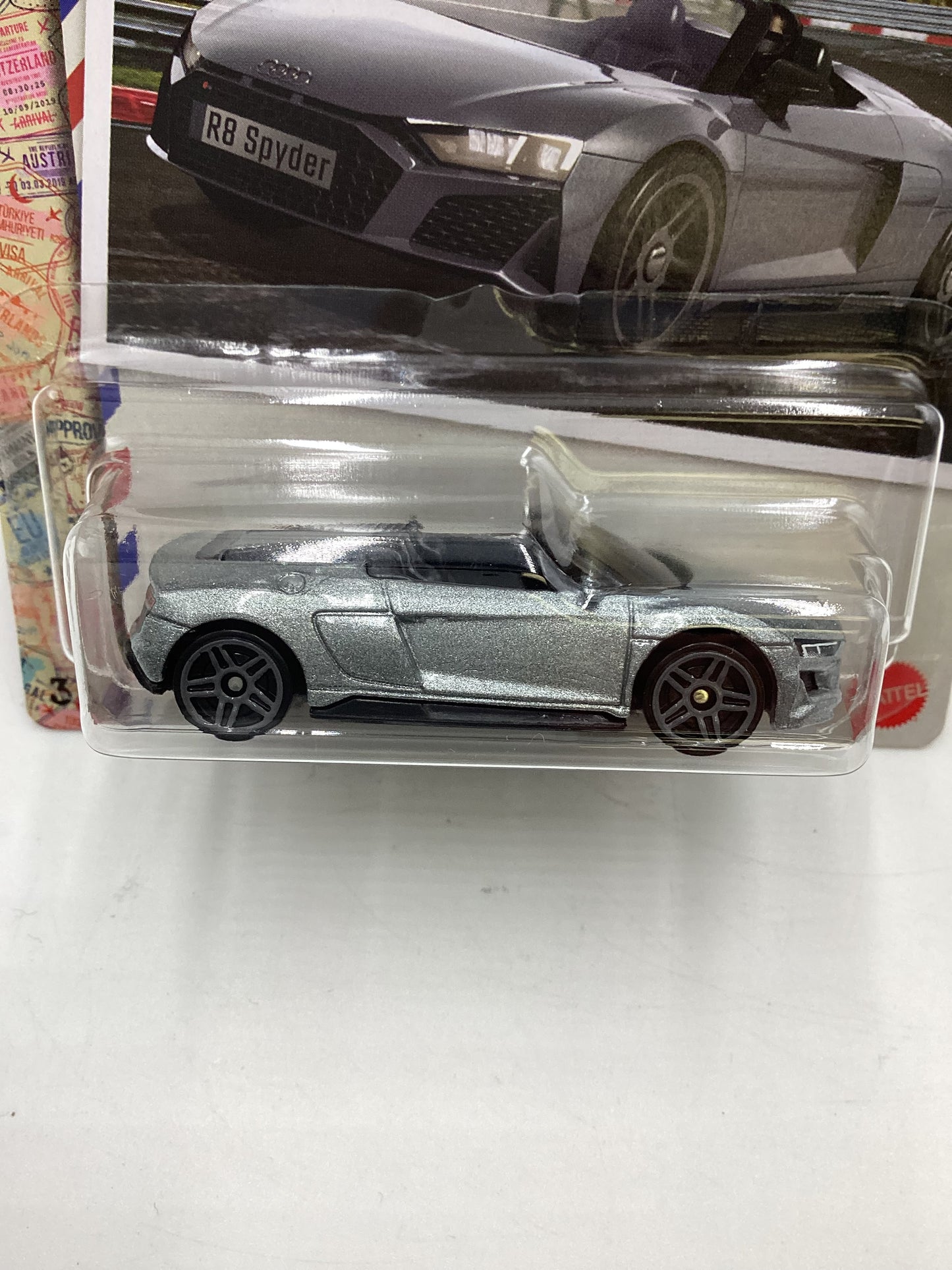 Hot Wheels Walmart Exclusive World Class Racers #5 2019 Audi R8 Spyder Silver 151F