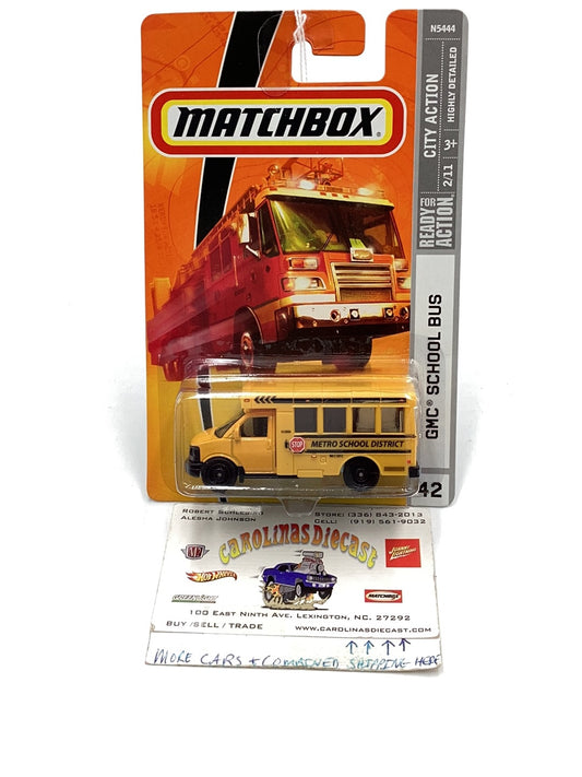 Matchbox 2008 #42 GMC School Bus 56A