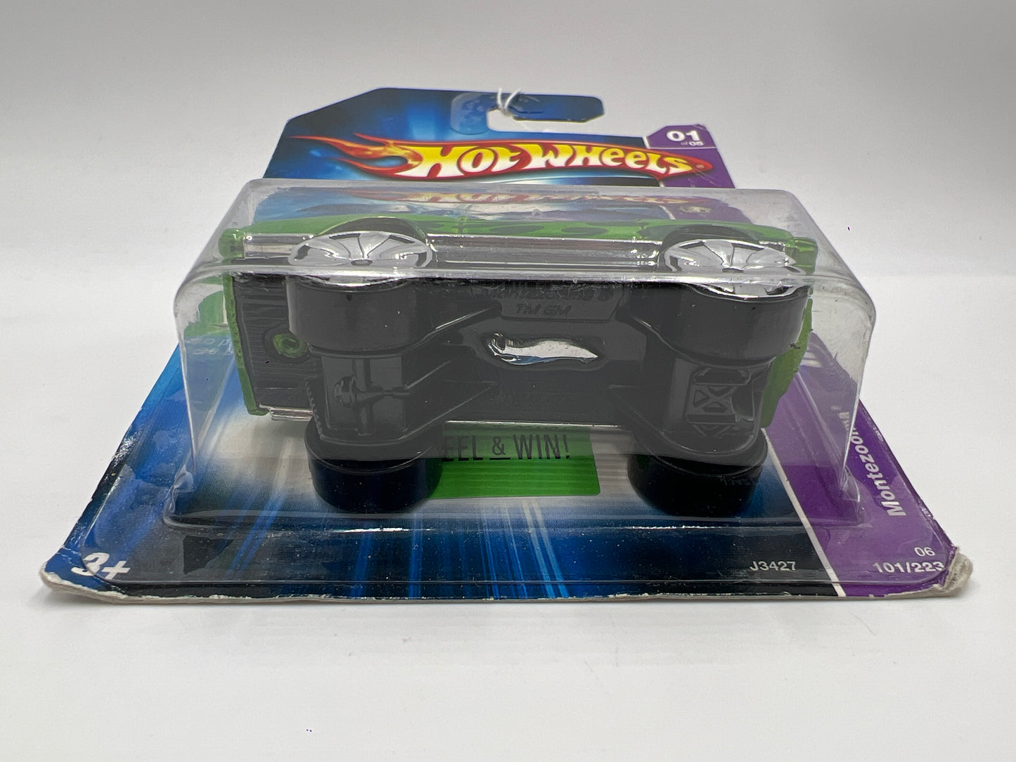 2007 Hot Wheels #101 Hi-Rakers Montezooma Green Card Not Perfect 56A