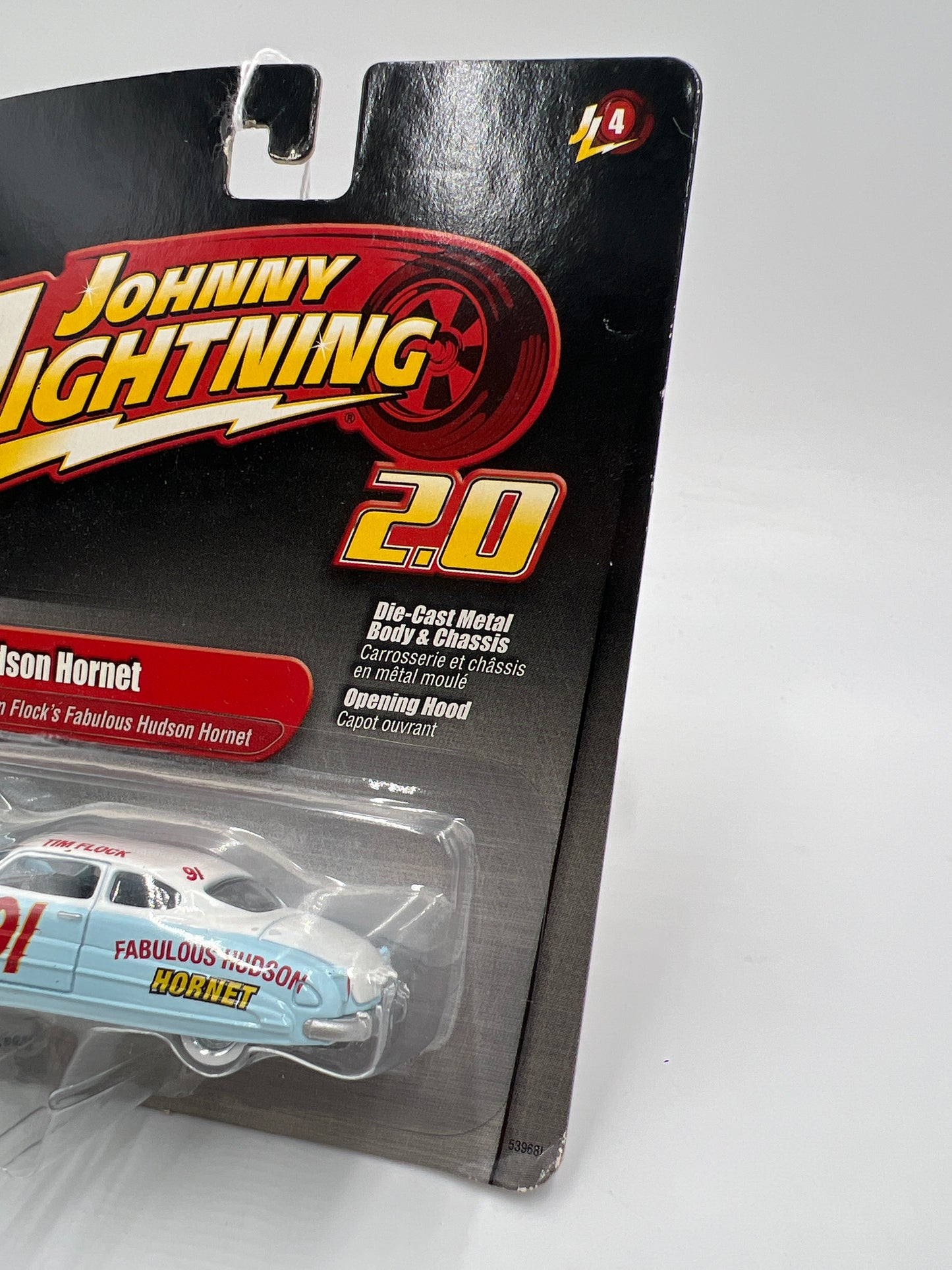 Johnny Lightning 2.0 Release #4 Tim Flocks Fabulous Hudson Hornet Light Blue
