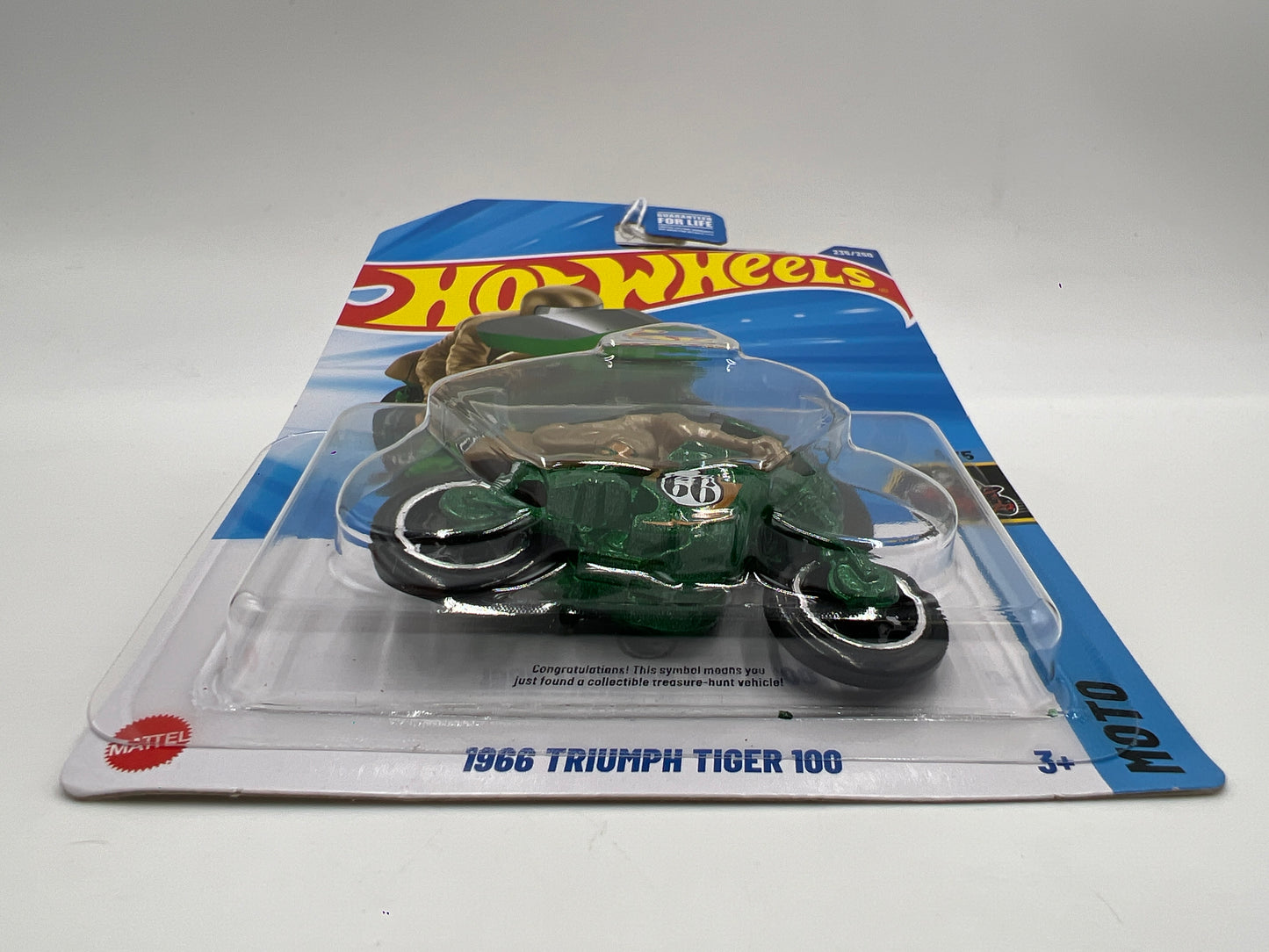 2025 Hot Wheels N Case Treasure Hunt Moto #235 1966 Triumph Tiger 100 Green 283C