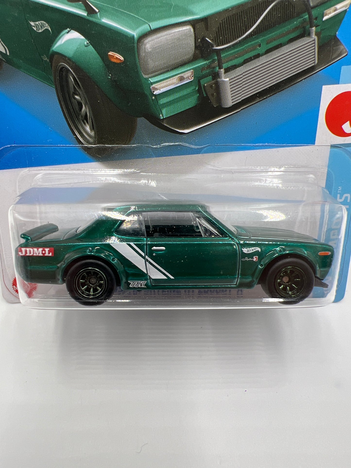 2022 Hot Wheels Super Treasure Hunt #187 Nissan Skyline HT 2000GT-X Green W/Protector