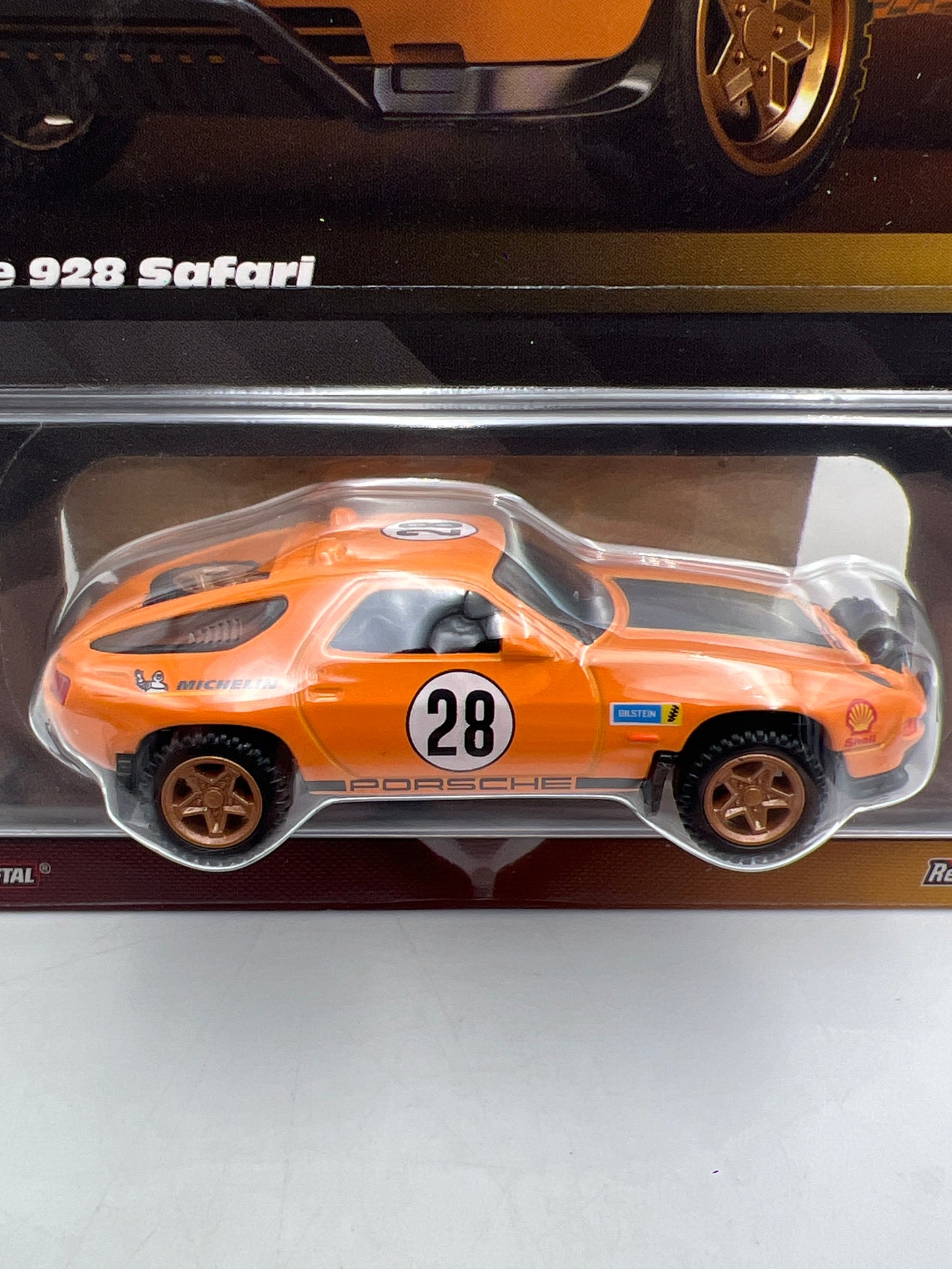 Hot Wheels RLC Elite 64 #7 Porsche 928 Safari Orange W/Protector