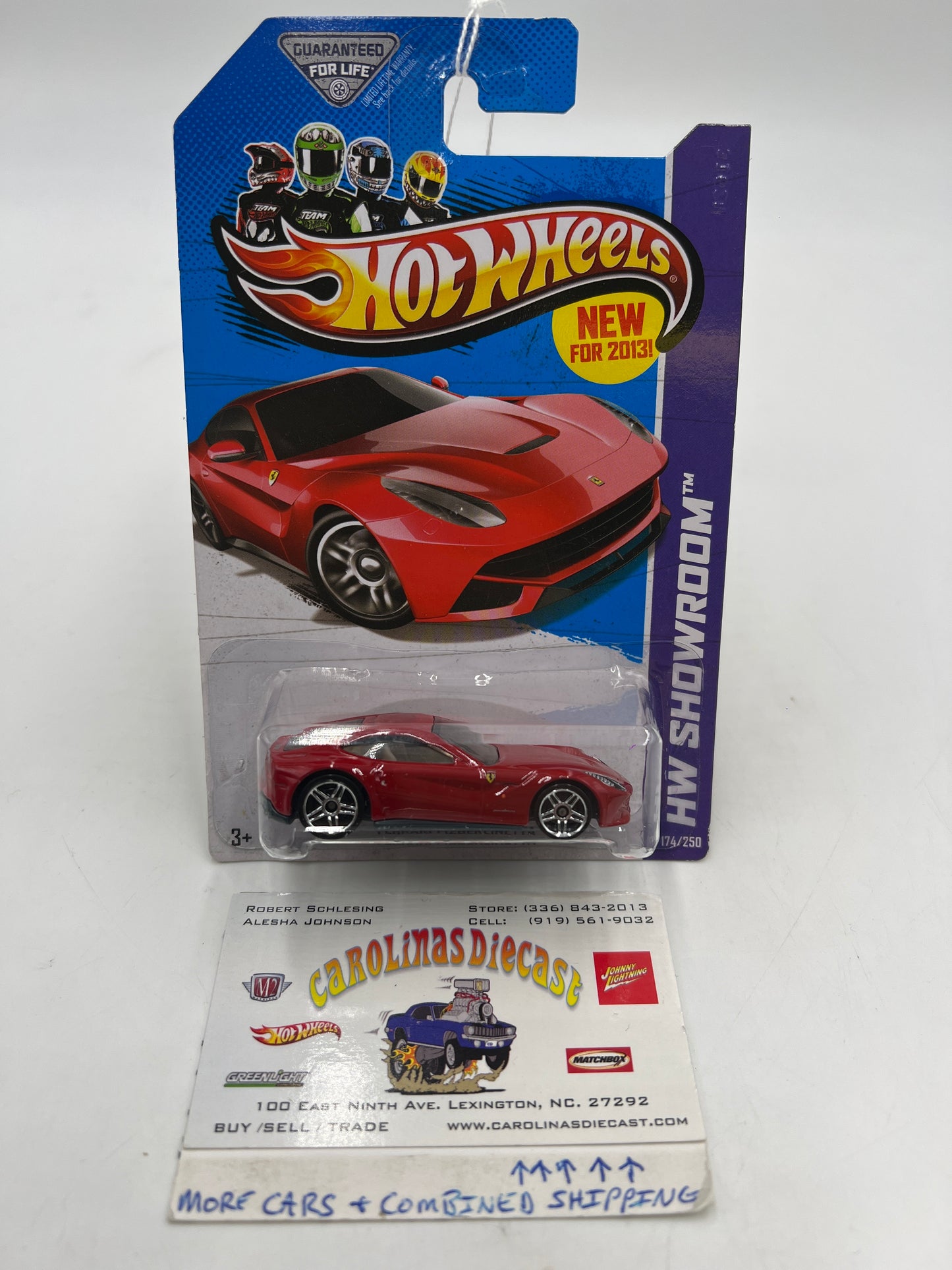 2013 Hot Wheels Showroom #174 Ferrari F12Berlinetta Red