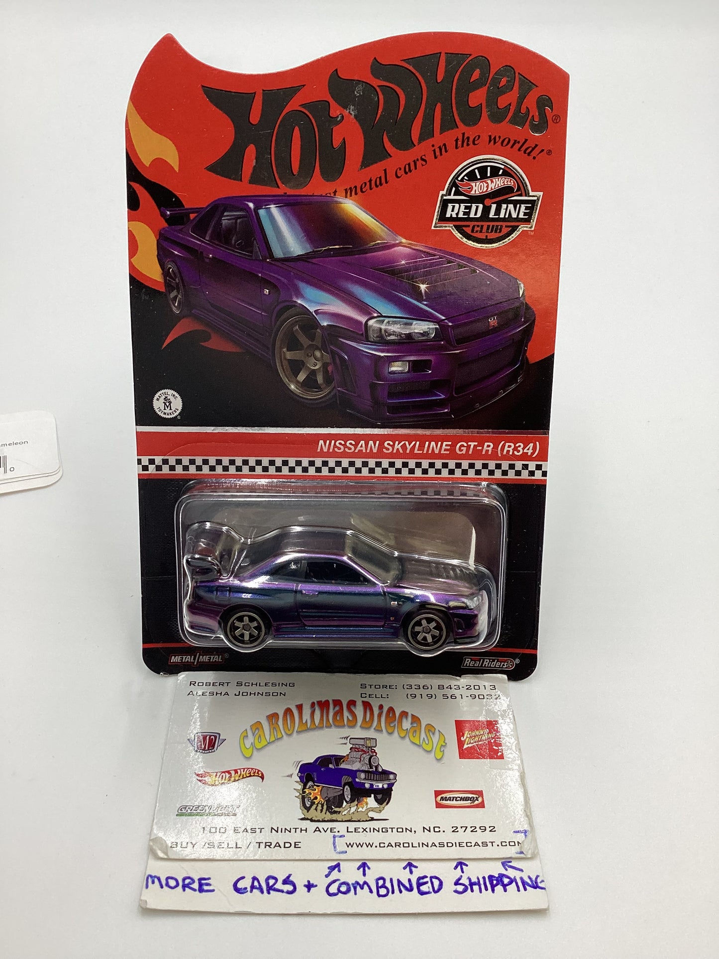 2024 Hot Wheels RLC Nissan Skyline GT-R R34 Chameleon W/Protector