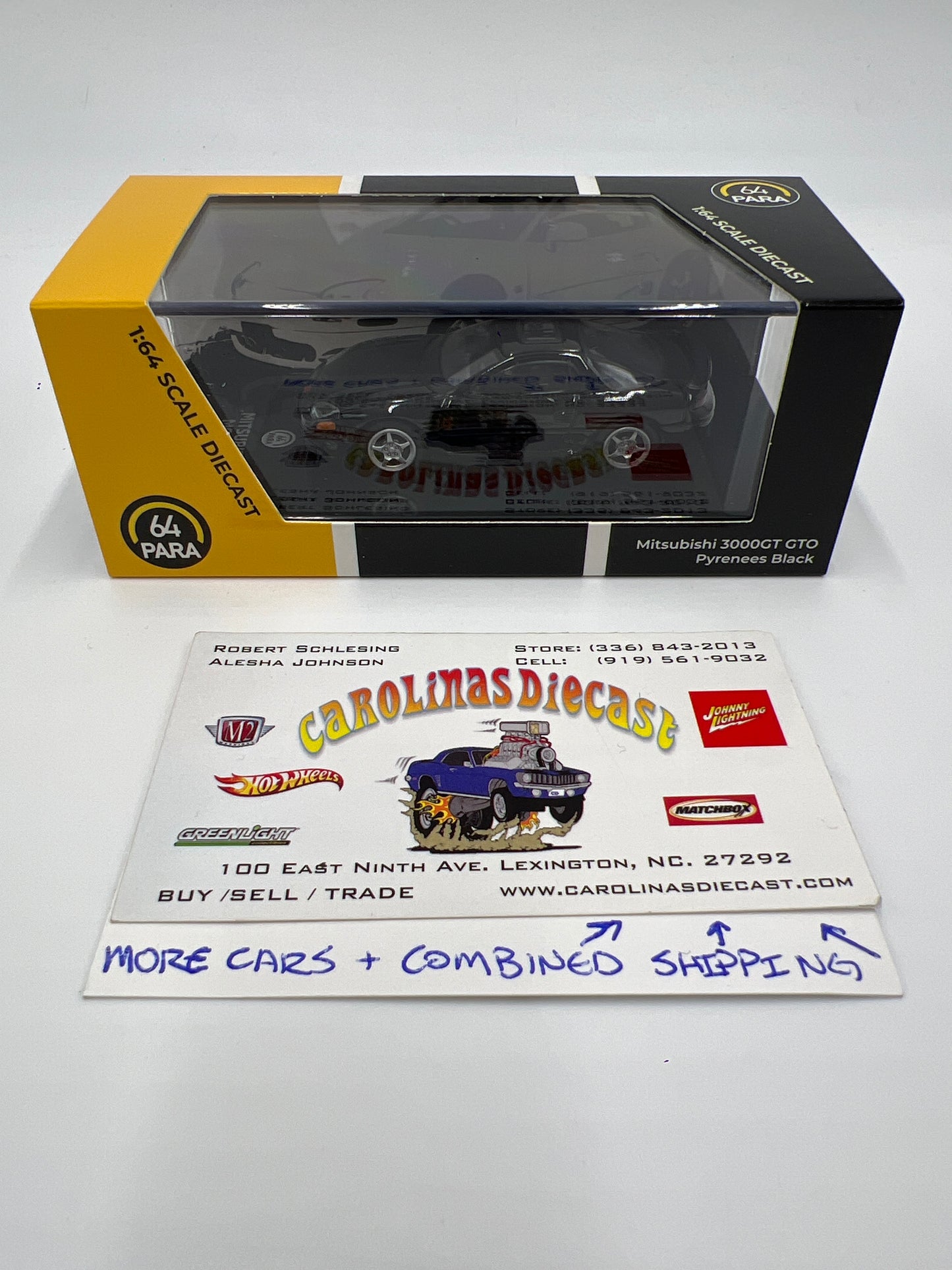 Para64 1:64 Scale Diecast Mitsubishi Motors Mitsubishi 3000GT GTO Pyrenees Black