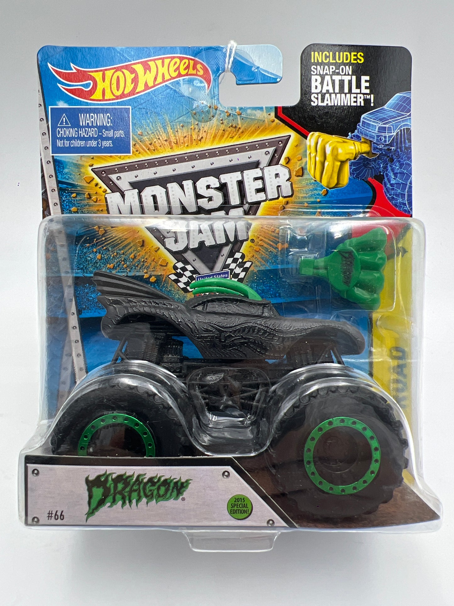 Hot Wheels Monster Jam Black Out CHASE Off-Road Battle Slammer Dragon