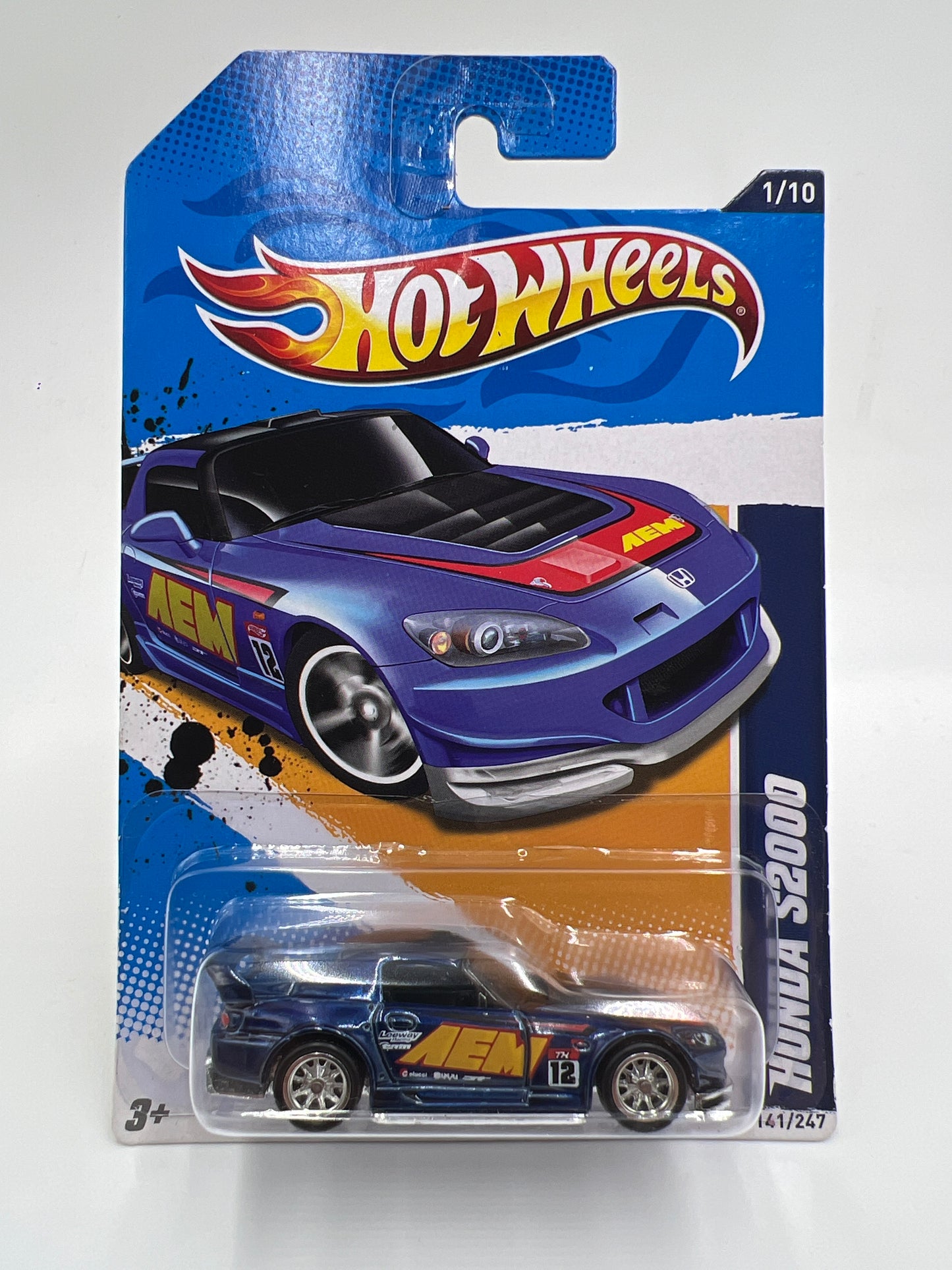 2012 Hot Wheels Super Treasure Hunt #141 Honda S2000 AEM Blue W/Protector International Card