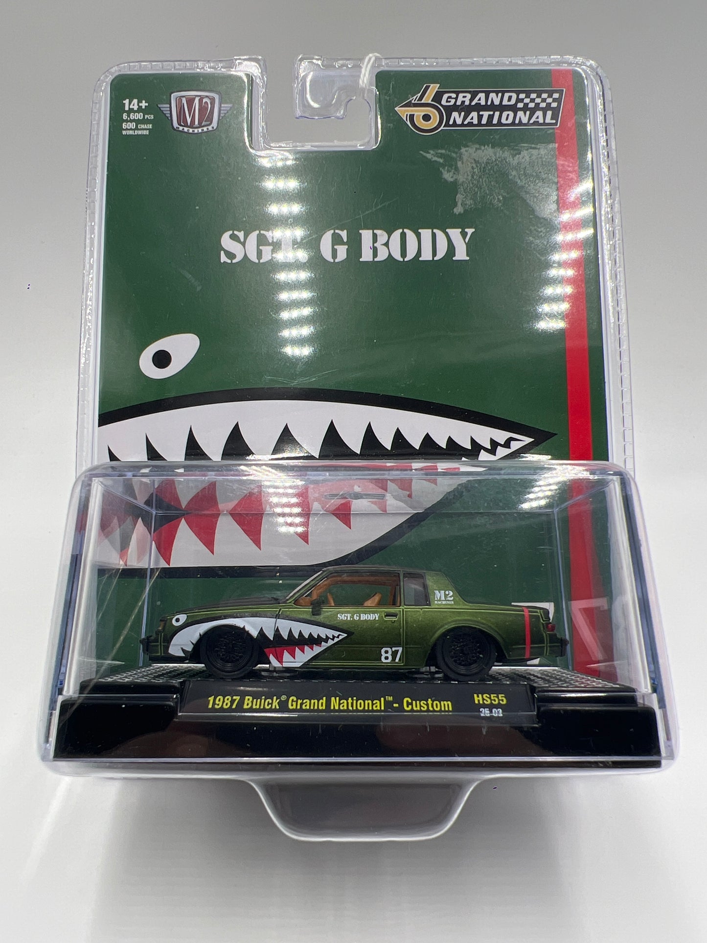 M2 Machines Hobby Exclusive SGT G Body 1987 Buick Grand National Custom Green HS55 194E
