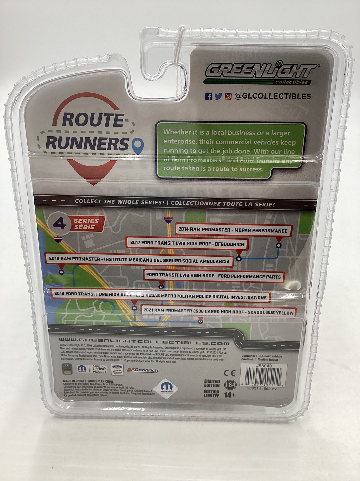 Greenlight Route Runners Series 4 2014 Ram Promaster Mopar Performance 178A